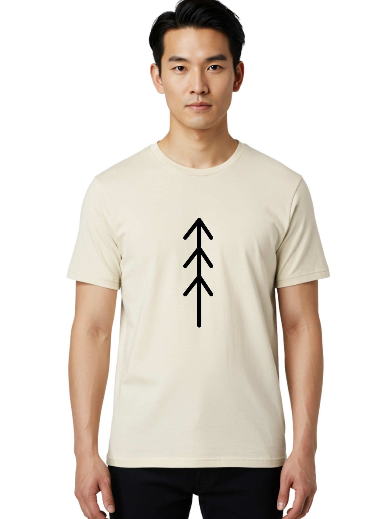 Algiz Men'S Graphic Tee, 100% Cotton, Comfortable Casual Summer Wear, Machine Washable, Rune Symbol, Protection Symbol, Ancient Writing, Mystical Sign, Symbolic Icon, Norse Mythology, Algiz Rune - Aaa156 8
