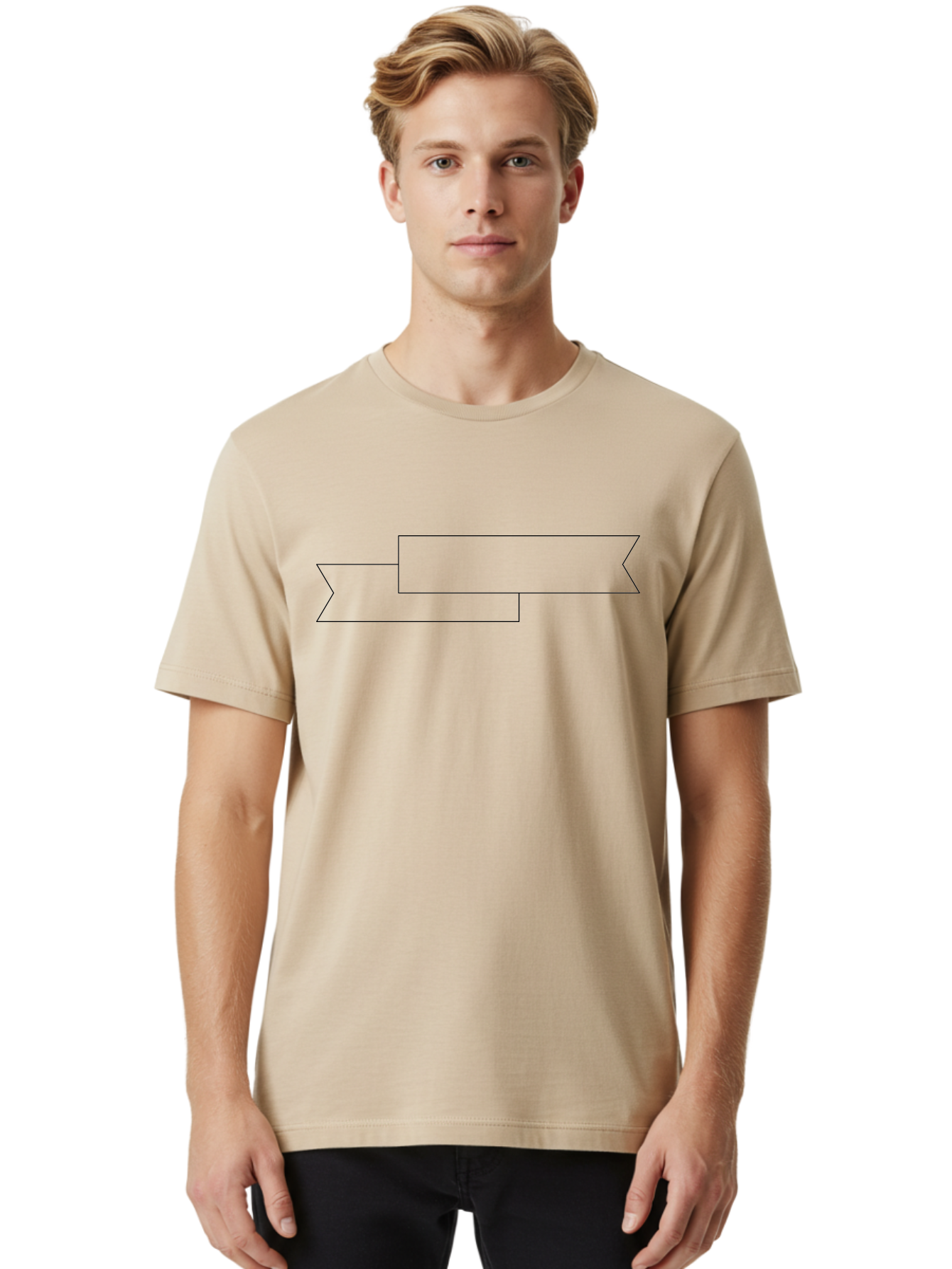 Black-Arrow Men'S Graphic Tee, 100% Cotton, Comfortable Casual Summer Wear, Machine Washable, Double Arrow Banner, Graphic Design Element, Directional Symbol, Navigation Icon, Outline Graphics, Simple Shapes - Aaa159 14