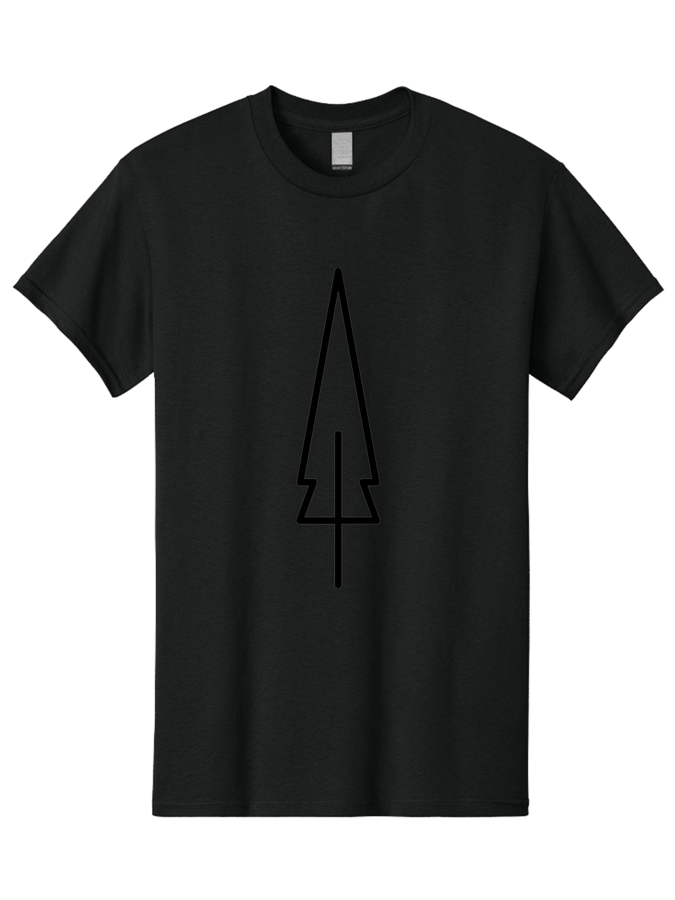 Christmas-Tree-5 Men'S Graphic Tee, 100% Cotton, Comfortable Casual Summer Wear, Machine Washable, Christmas Tree Outline, Festive Symbol, Holiday Icon, Minimalist Design, Black Silhouette, Simple Christmas Graphic, Winter Symbol - Aaa174 15