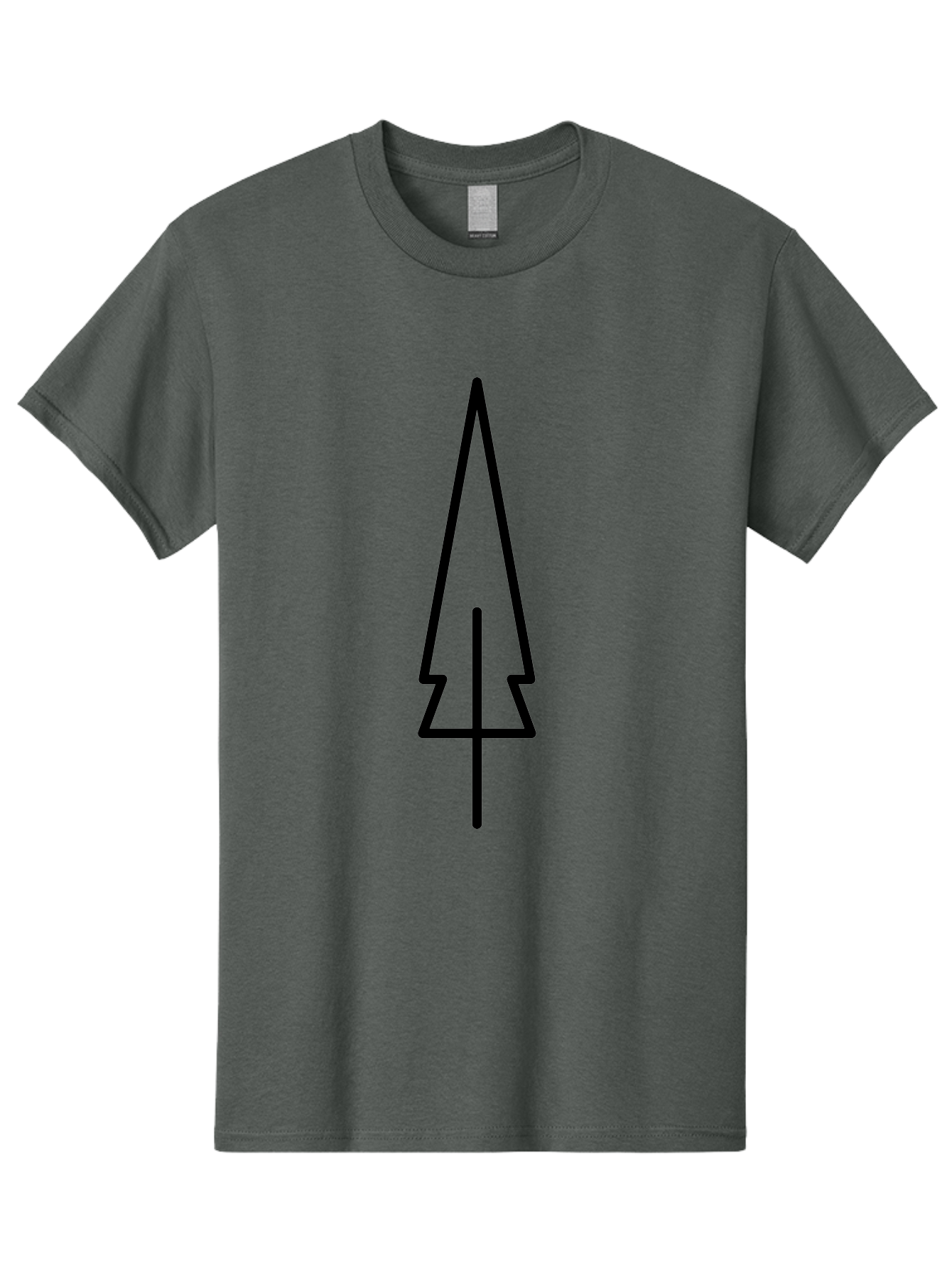 Christmas-Tree-5 Men'S Graphic Tee, 100% Cotton, Comfortable Casual Summer Wear, Machine Washable, Christmas Tree Outline, Festive Symbol, Holiday Icon, Minimalist Design, Black Silhouette, Simple Christmas Graphic, Winter Symbol - Aaa174 19