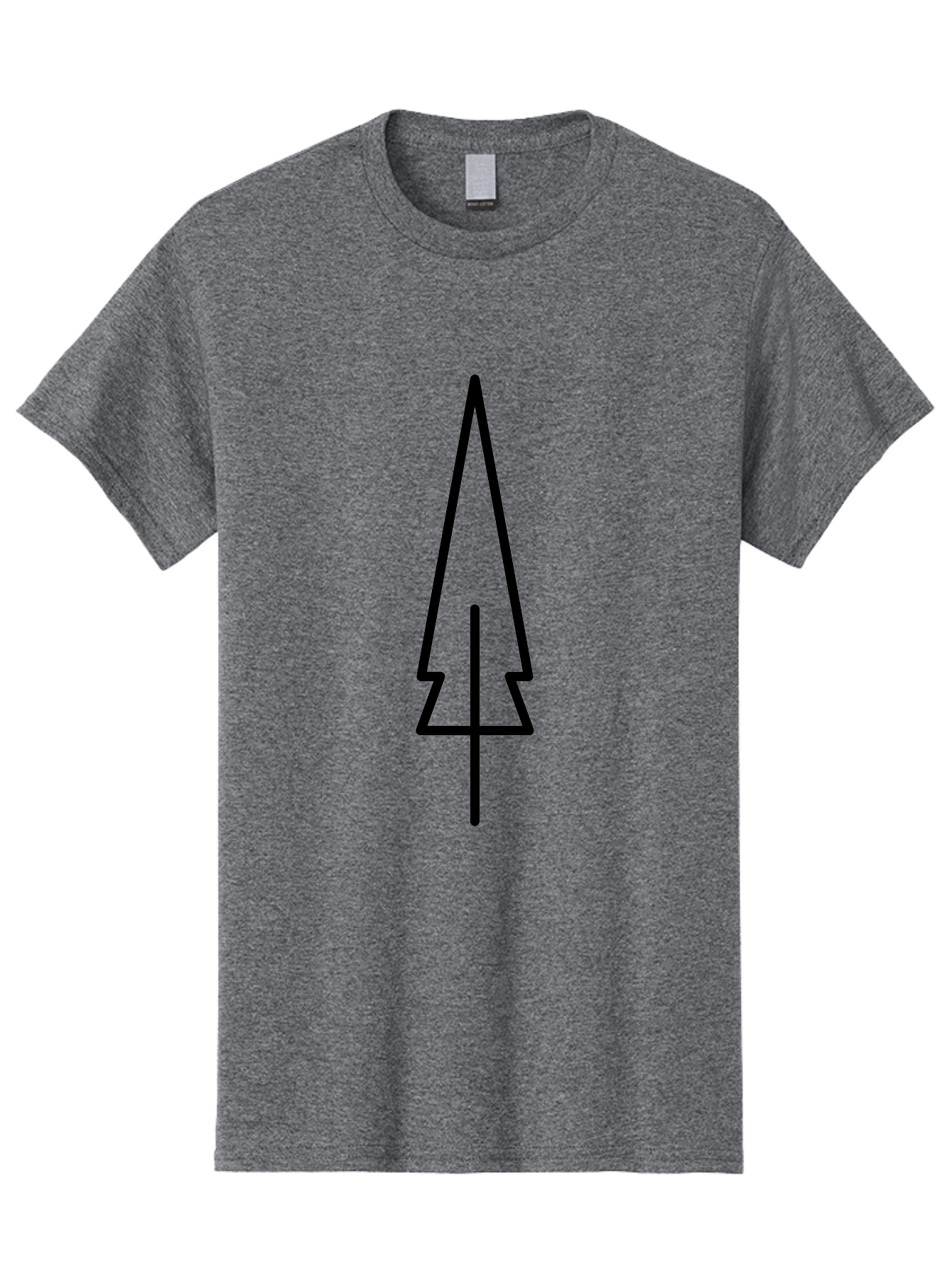 Christmas-Tree-5 Men'S Graphic Tee, 100% Cotton, Comfortable Casual Summer Wear, Machine Washable, Christmas Tree Outline, Festive Symbol, Holiday Icon, Minimalist Design, Black Silhouette, Simple Christmas Graphic, Winter Symbol - Aaa174 29