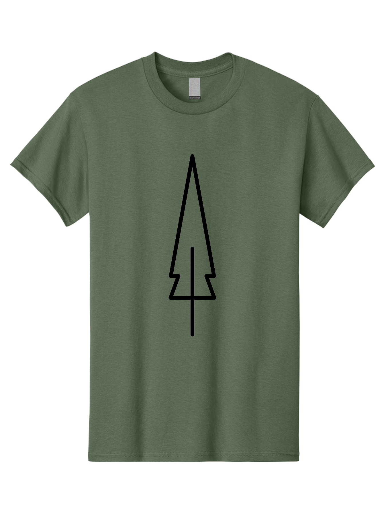 Christmas-Tree-5 Men'S Graphic Tee, 100% Cotton, Comfortable Casual Summer Wear, Machine Washable, Christmas Tree Outline, Festive Symbol, Holiday Icon, Minimalist Design, Black Silhouette, Simple Christmas Graphic, Winter Symbol - Aaa174 5