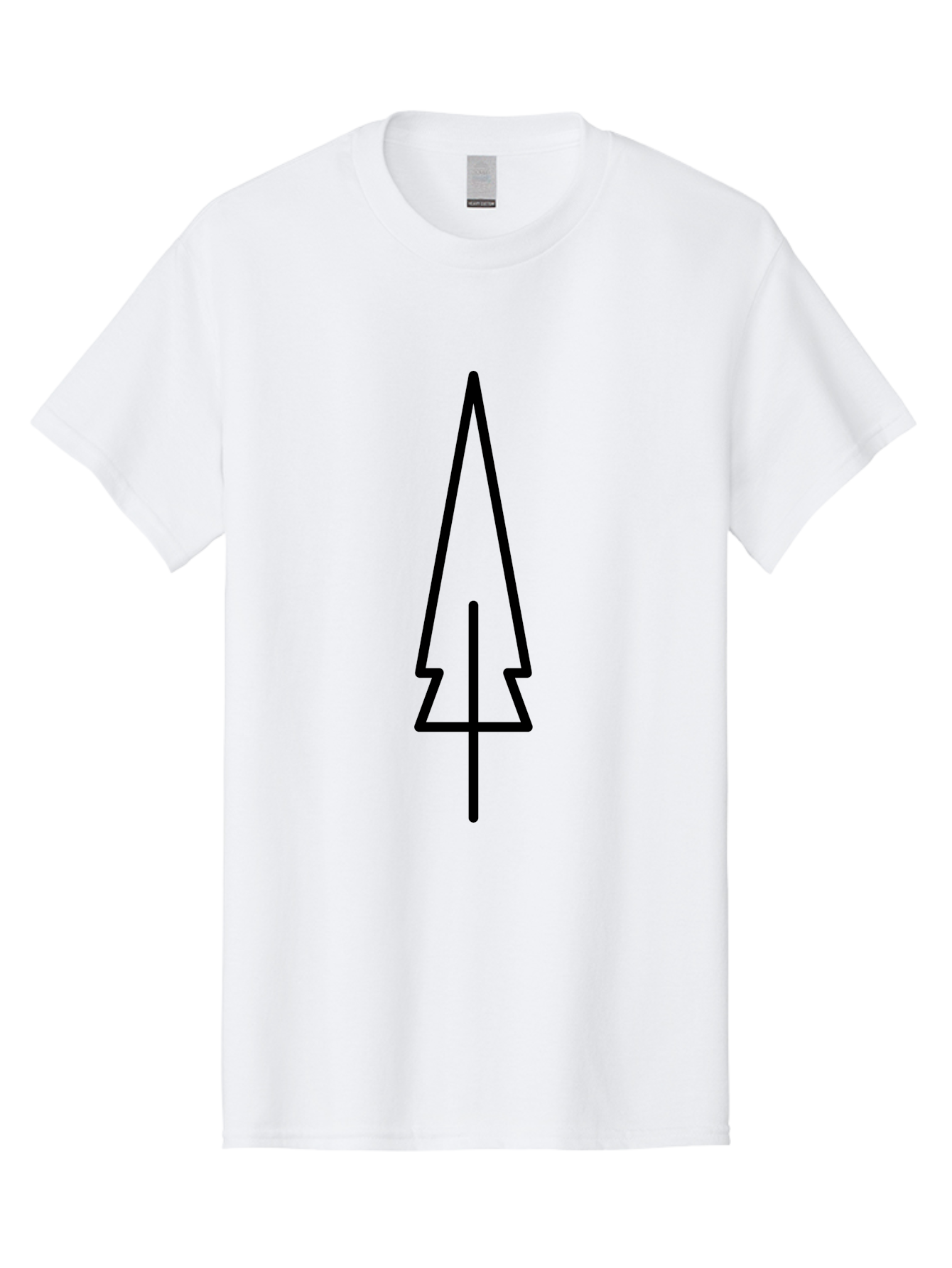 Christmas-Tree-5 Men'S Graphic Tee, 100% Cotton, Comfortable Casual Summer Wear, Machine Washable, Christmas Tree Outline, Festive Symbol, Holiday Icon, Minimalist Design, Black Silhouette, Simple Christmas Graphic, Winter Symbol - Aaa174 11