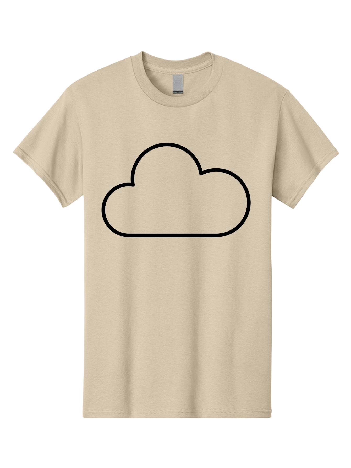 Cloud-2 Men'S Graphic Tee, 100% Cotton, Comfortable Casual Summer Wear, Machine Washable, Simple Cloud Icon, Cloud Computing, Digital Storage, Minimalist Design, Black Outline, Cloud Technology - Aaa178 17