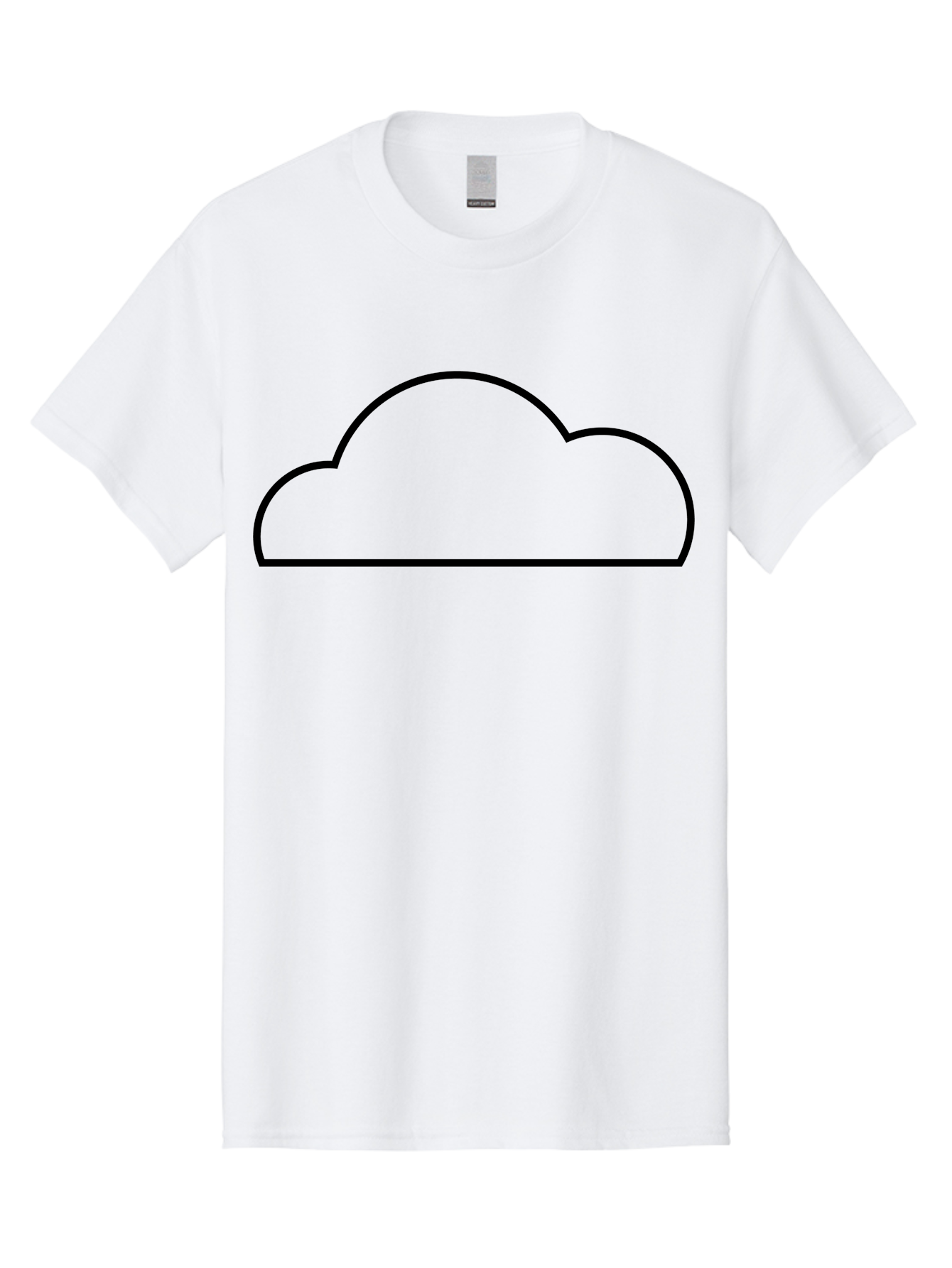 Cloud Men'S Graphic Tee, 100% Cotton, Comfortable Casual Summer Wear, Machine Washable, Cloud Icon, Simple Design, Minimalist Art, Black Outline, Cloud Computing, Abstract Shape, Modern Graphics - Aaa179 29