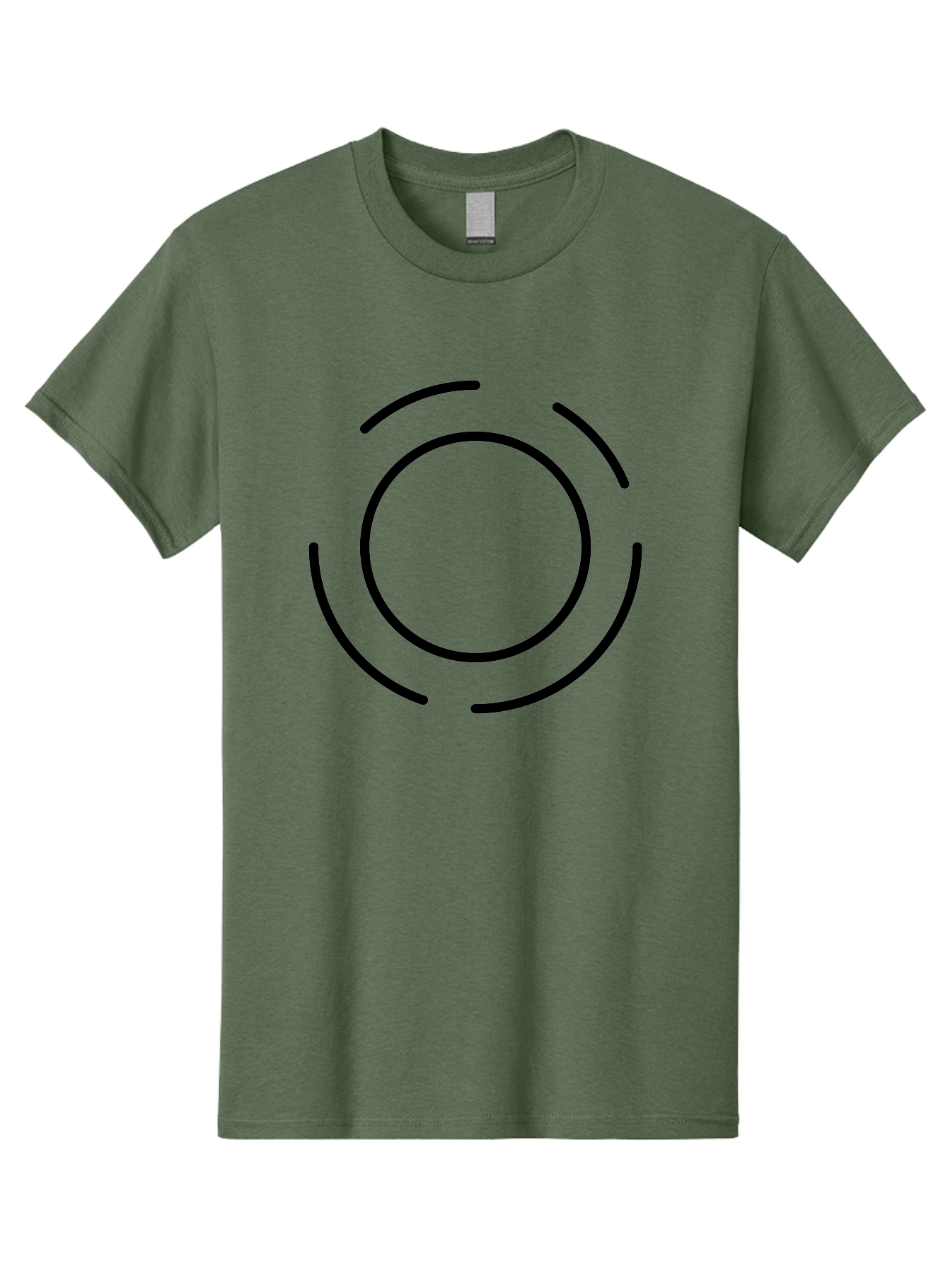 Loading-Symbol Men'S Graphic Tee, 100% Cotton, Comfortable Casual Summer Wear, Machine Washable, Loading Animation, Circular Motion, Progress Indicator, Black Lines, Abstract Shape, Dynamic Icon - Aaa191 5