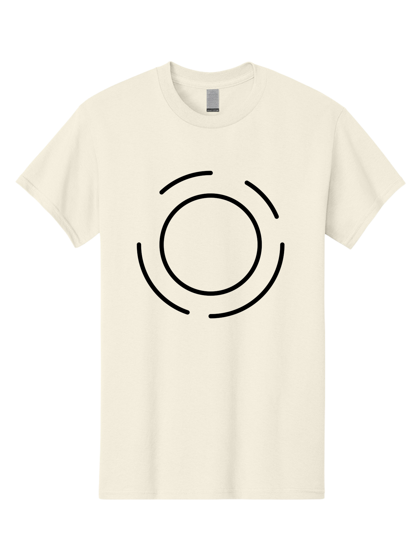 Loading-Symbol Men'S Graphic Tee, 100% Cotton, Comfortable Casual Summer Wear, Machine Washable, Loading Animation, Circular Motion, Progress Indicator, Black Lines, Abstract Shape, Dynamic Icon - Aaa191 25