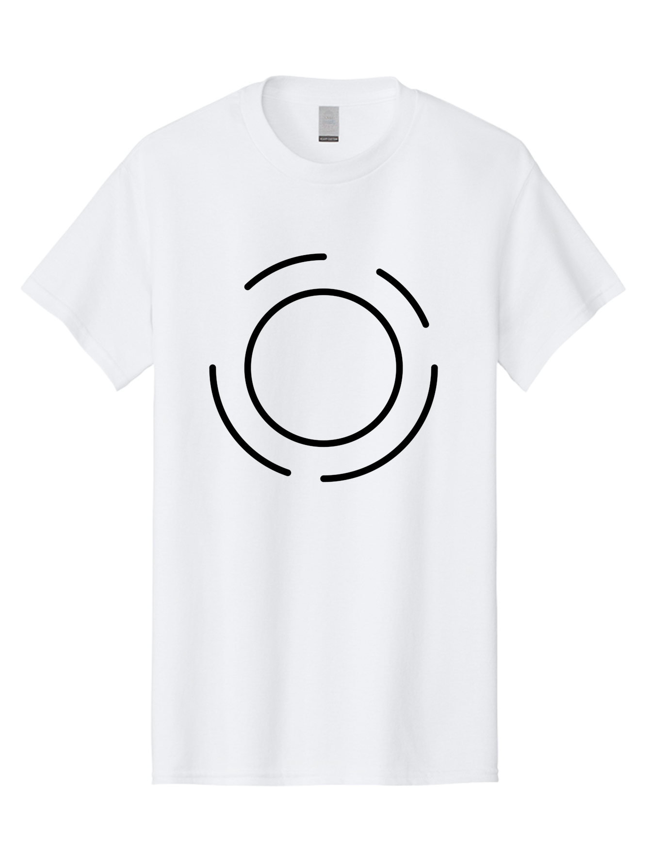 Loading-Symbol Men'S Graphic Tee, 100% Cotton, Comfortable Casual Summer Wear, Machine Washable, Loading Animation, Circular Motion, Progress Indicator, Black Lines, Abstract Shape, Dynamic Icon - Aaa191 21