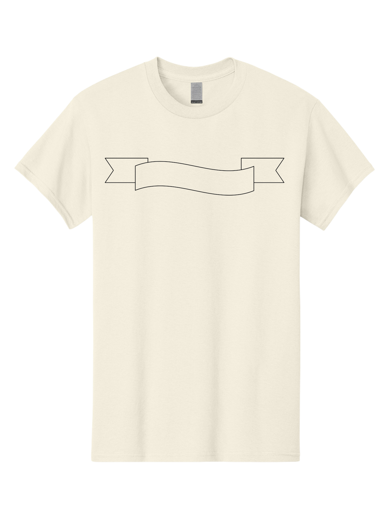 Ribbon-Banner-1 Men'S Graphic Tee, 100% Cotton, Comfortable Casual Summer Wear, Machine Washable, Ribbon Banner, Banner Design, Blank Banner, Banner Template, Graphic Design, Decorative Ribbon, Wavy Banner, Minimalist Design - Aaa201 17