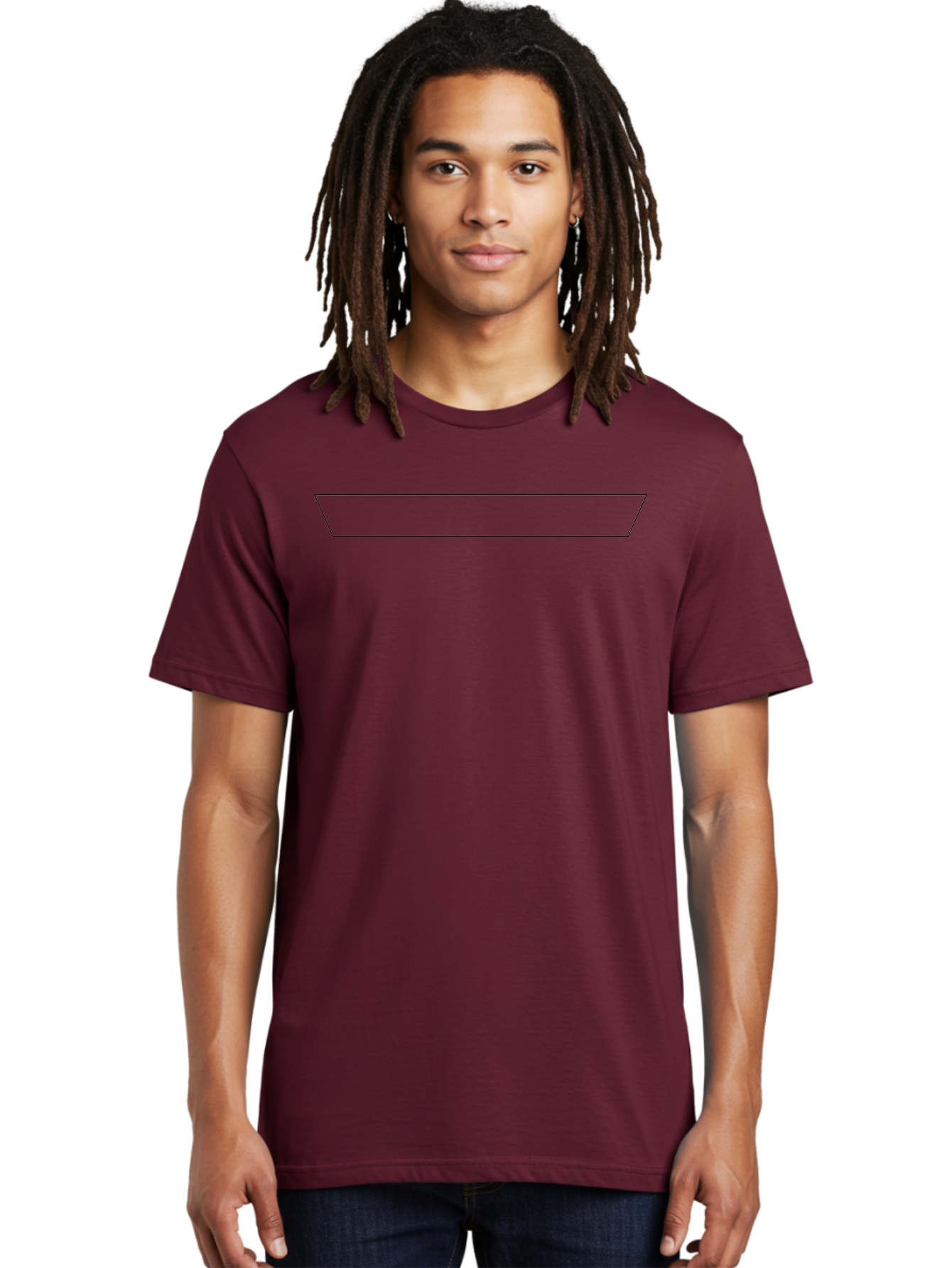 Simple-Trapezoid Men'S Graphic Tee, 100% Cotton, Comfortable Casual Summer Wear, Machine Washable, Simple Line Drawing, Minimalist Design, Geometric Shape, Trough Outline, Black Outline - Aaa205 12