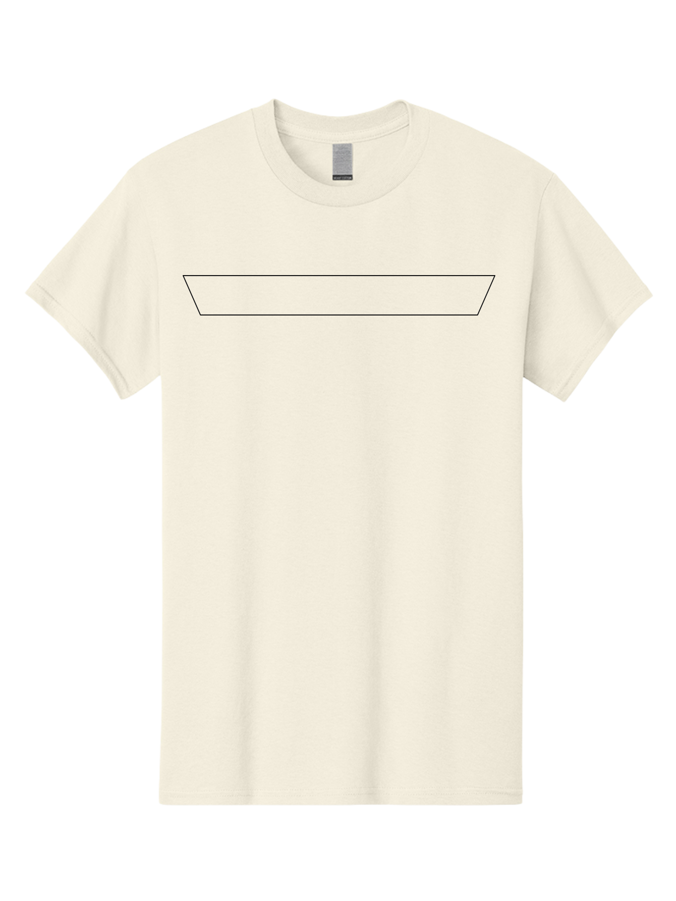 Simple-Trapezoid Men'S Graphic Tee, 100% Cotton, Comfortable Casual Summer Wear, Machine Washable, Simple Line Drawing, Minimalist Design, Geometric Shape, Trough Outline, Black Outline - Aaa205 23