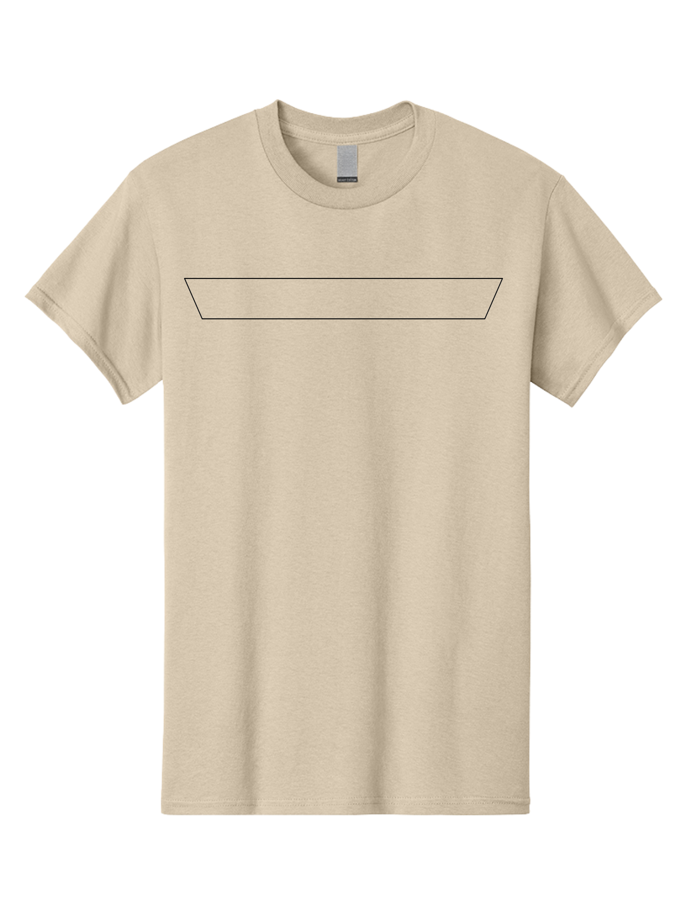 Simple-Trapezoid Men'S Graphic Tee, 100% Cotton, Comfortable Casual Summer Wear, Machine Washable, Simple Line Drawing, Minimalist Design, Geometric Shape, Trough Outline, Black Outline - Aaa205 27