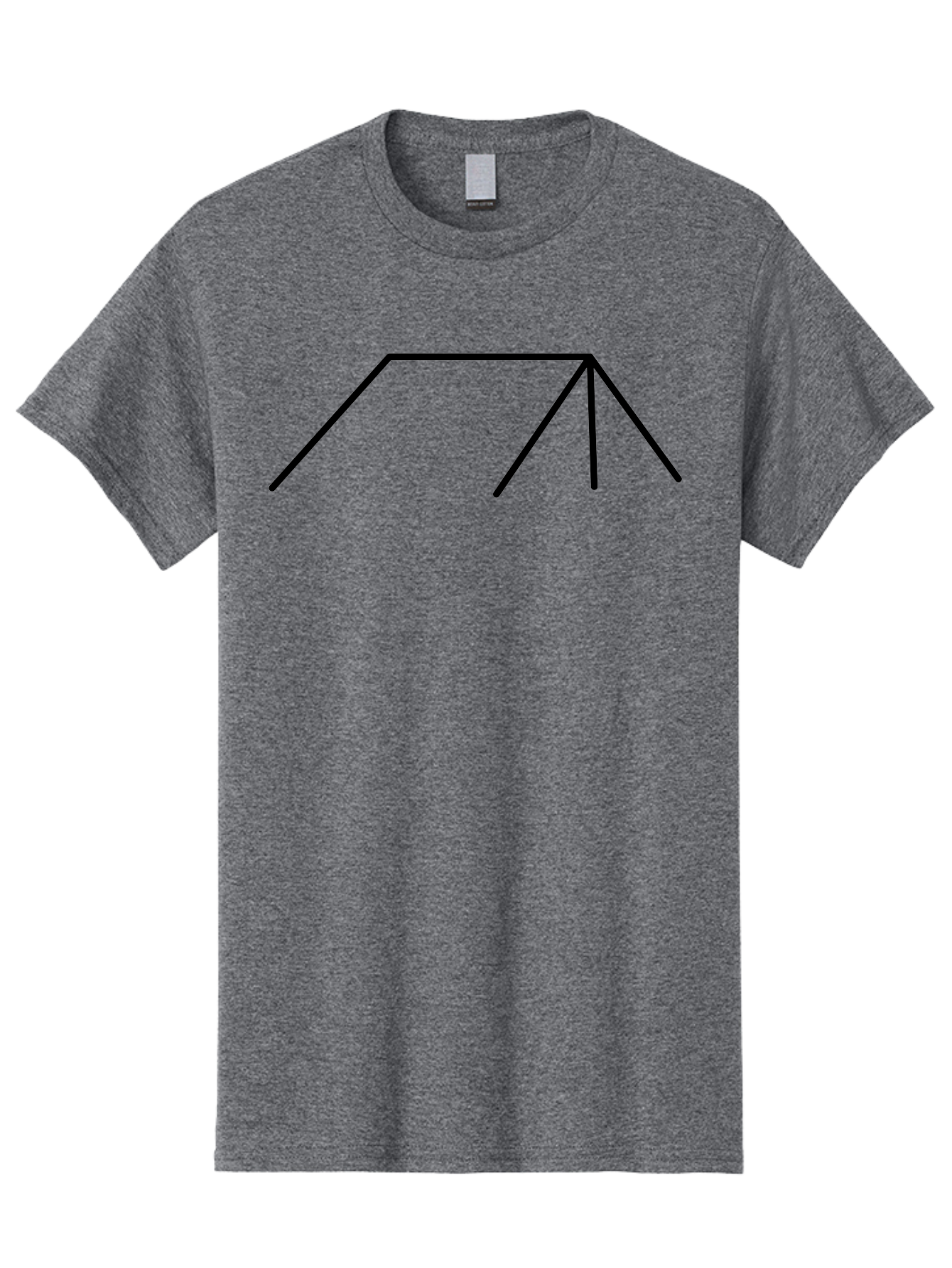 Stick-Figure Men'S Graphic Tee, 100% Cotton, Comfortable Casual Summer Wear, Machine Washable, Simple Line Drawing, Geometric Shape, Abstract Design, Minimalist Art, Black Lines, Simple Graphics - Aaa206 27