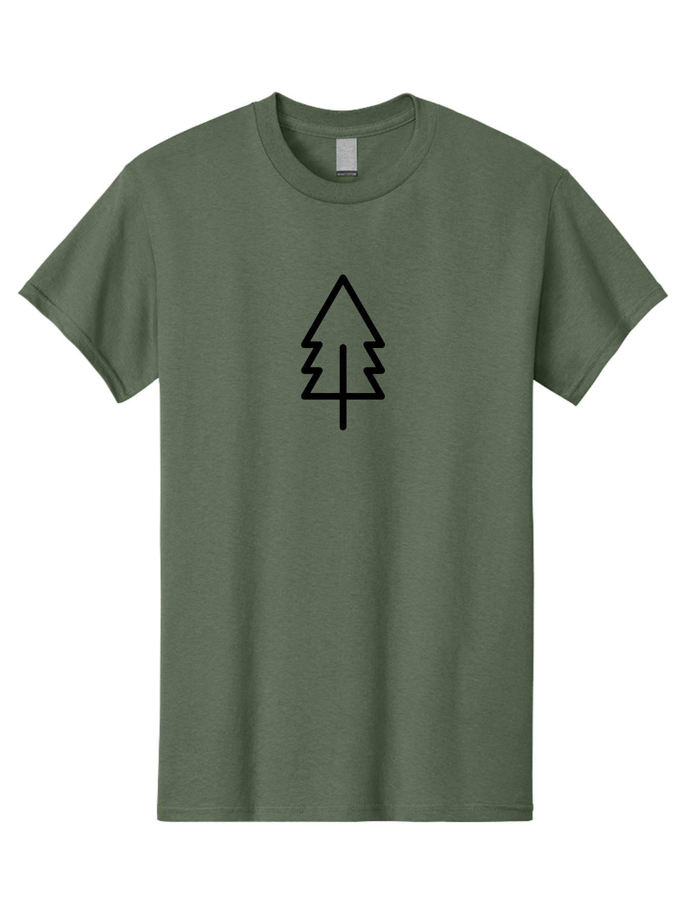 Tree-Logo-1 Men'S Graphic Tee, 100% Cotton, Comfortable Casual Summer Wear, Machine Washable, Tree Icon, Minimalist Design, Simple Tree, Forest Symbol, Eco Friendly Logo, Nature Graphic, Environmental Symbol, Simple Illustration - Aaa221 29