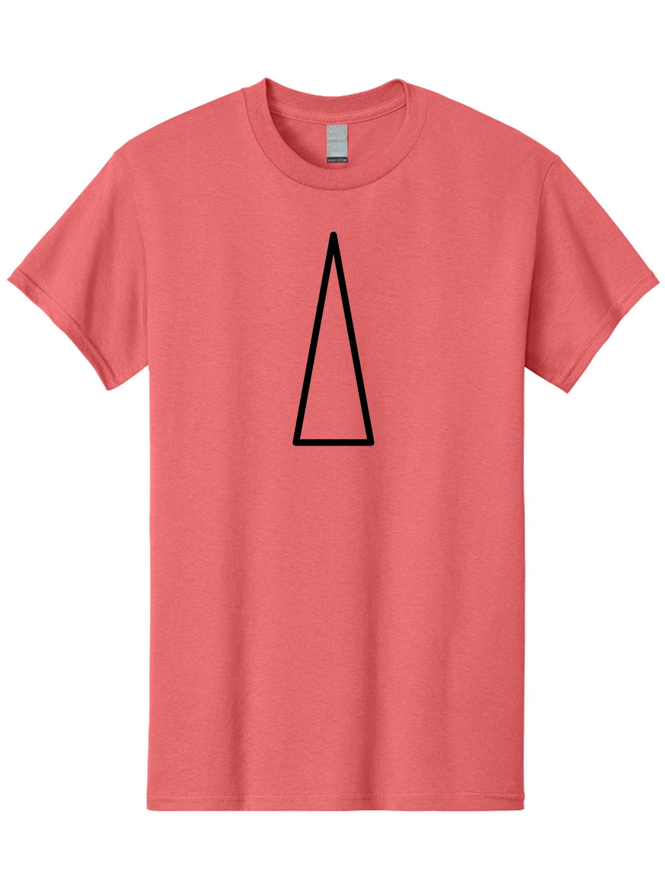 Triangle Men'S Graphic Tee, 100% Cotton, Comfortable Casual Summer Wear, Machine Washable, Black Triangle, Geometric Shape, Equilateral Triangle, Symmetrical Figure, Minimalist Design, Simple Graphics, Triangle Icon - Aaa225 25