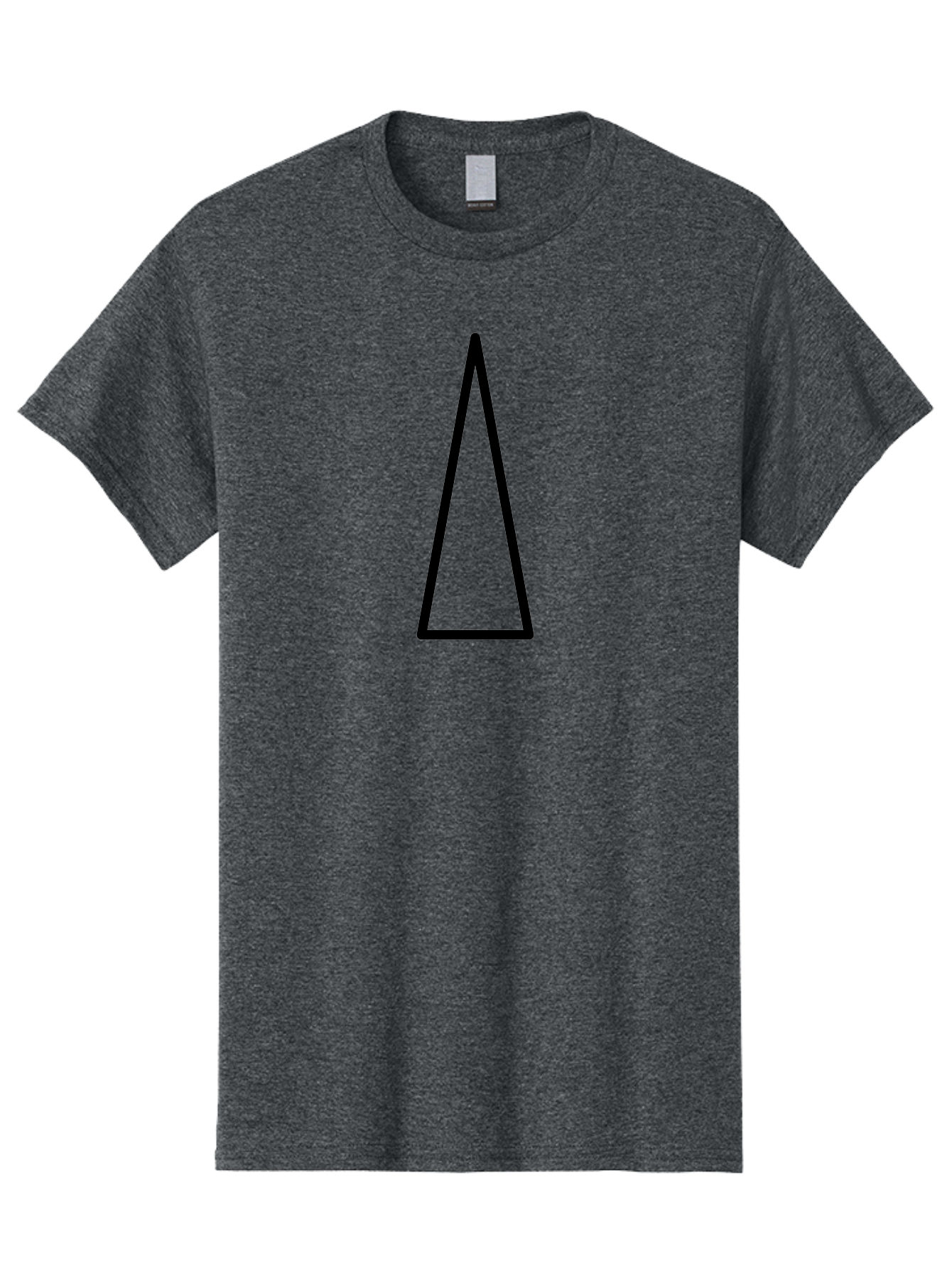 Triangle Men'S Graphic Tee, 100% Cotton, Comfortable Casual Summer Wear, Machine Washable, Black Triangle, Geometric Shape, Equilateral Triangle, Symmetrical Figure, Minimalist Design, Simple Graphics, Triangle Icon - Aaa225 23