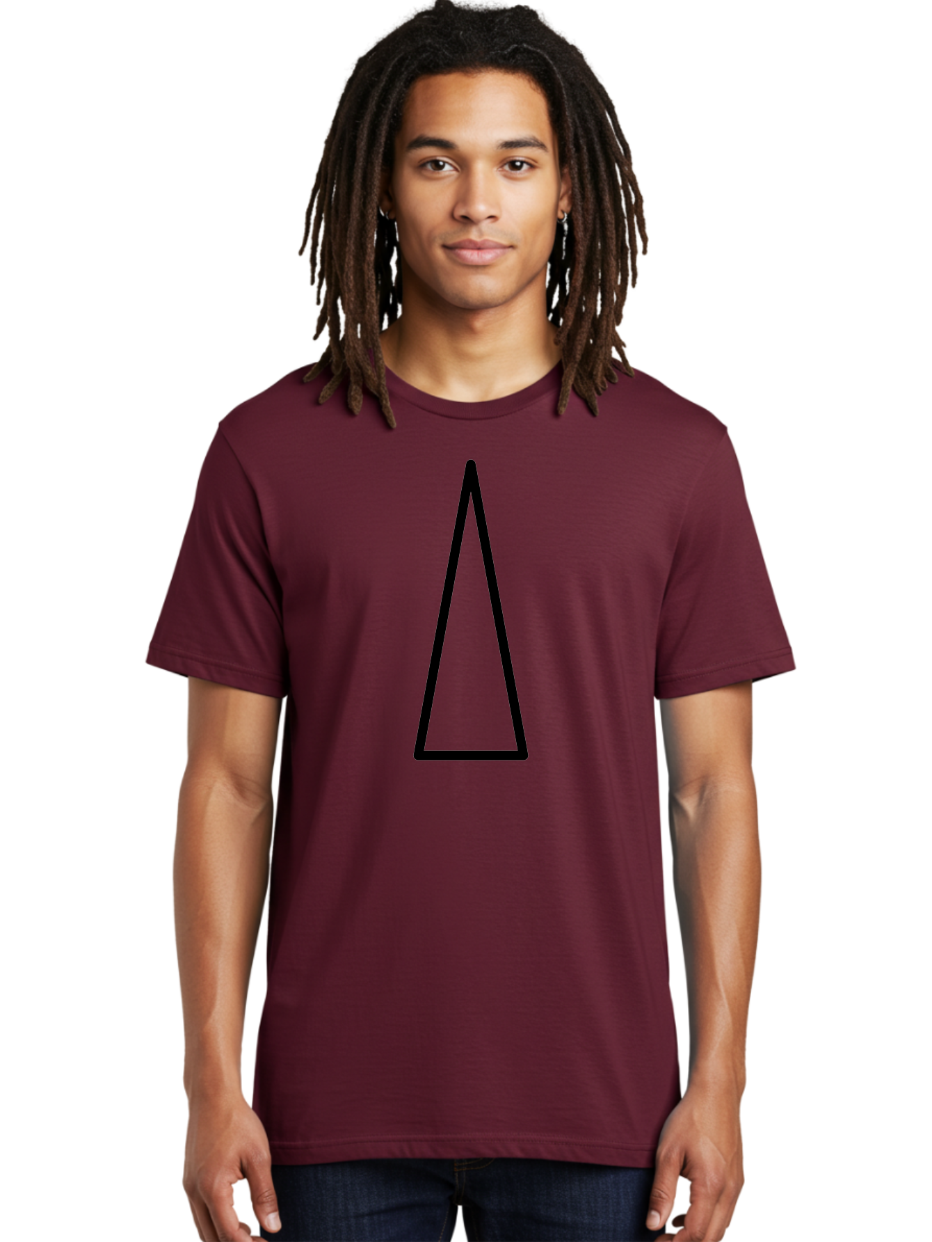 Triangle Men'S Graphic Tee, 100% Cotton, Comfortable Casual Summer Wear, Machine Washable, Black Triangle, Geometric Shape, Equilateral Triangle, Symmetrical Figure, Minimalist Design, Simple Graphics, Triangle Icon - Aaa225 10