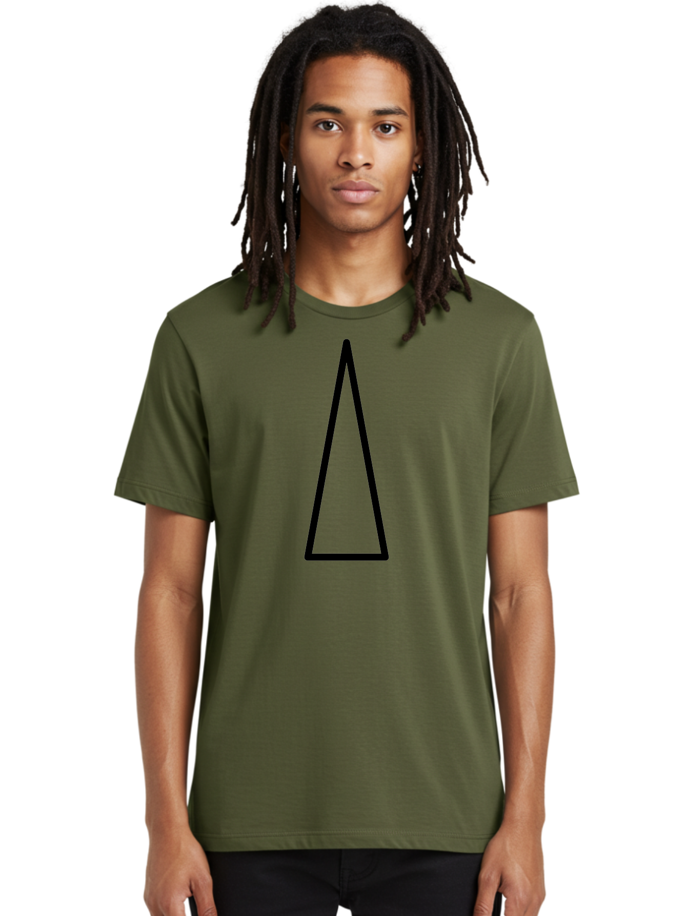 Triangle Men'S Graphic Tee, 100% Cotton, Comfortable Casual Summer Wear, Machine Washable, Black Triangle, Geometric Shape, Equilateral Triangle, Symmetrical Figure, Minimalist Design, Simple Graphics, Triangle Icon - Aaa225 8