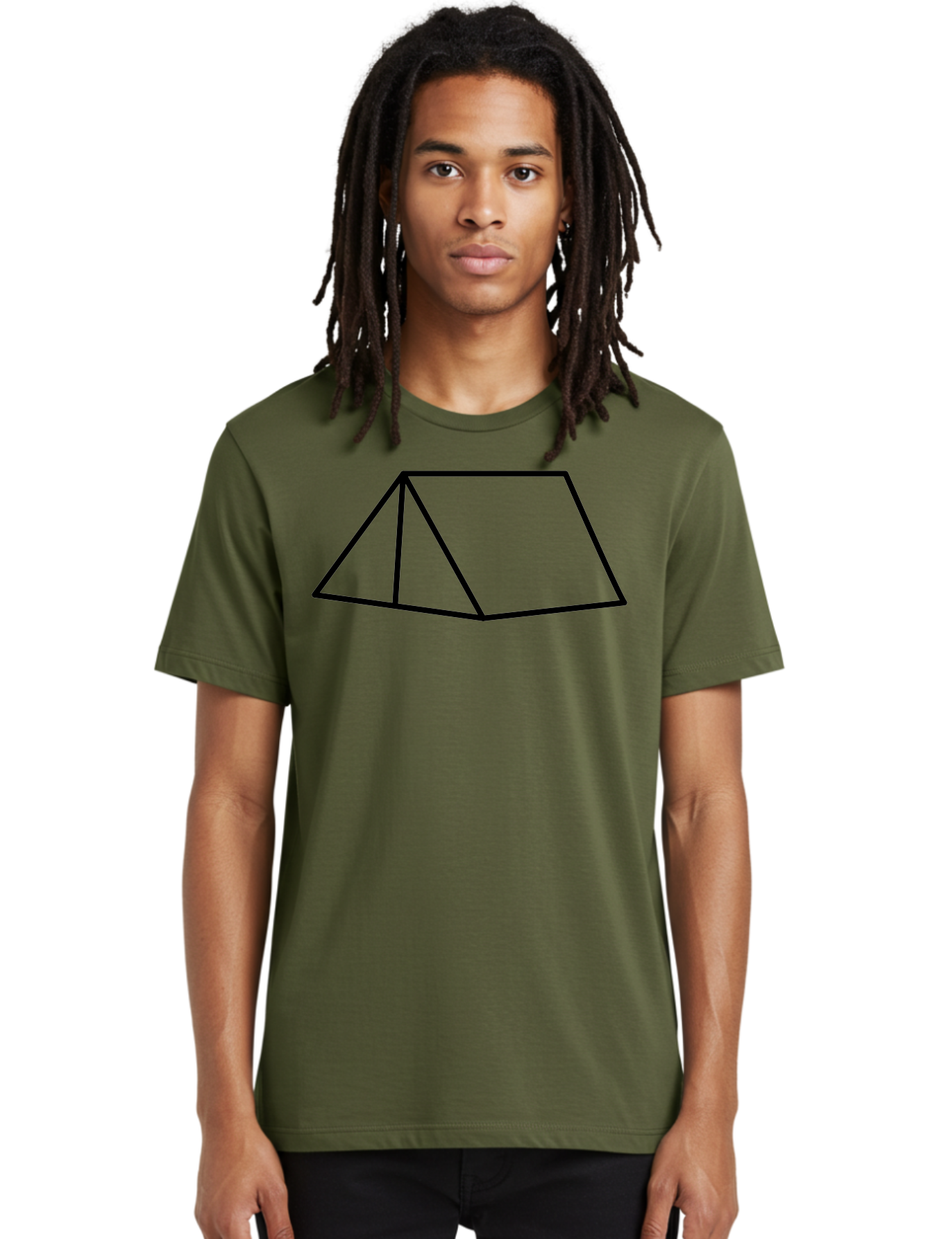 Triangular-Prism Men'S Graphic Tee, 100% Cotton, Comfortable Casual Summer Wear, Machine Washable, Geometric Shape, 3D Figure, Triangular Prism, Simple Design, Black Outline, Minimalist Art, Mathematical Concept, Educational Graphic - Aaa226 30