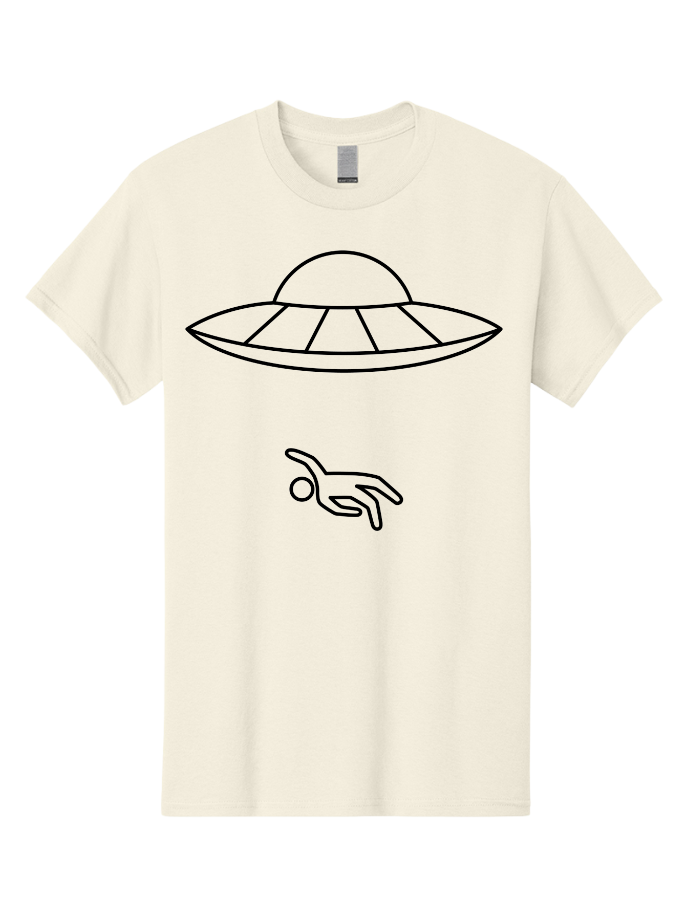 Ufo Men'S Graphic Tee, 100% Cotton, Comfortable Casual Summer Wear, Machine Washable, Ufo Sighting, Alien Encounter, Mysterious Hand, Black Outline, Simple Design, Pop Art Style, Modern Graphic, Minimalist Illustration, Outer Space, - Aaa227 19