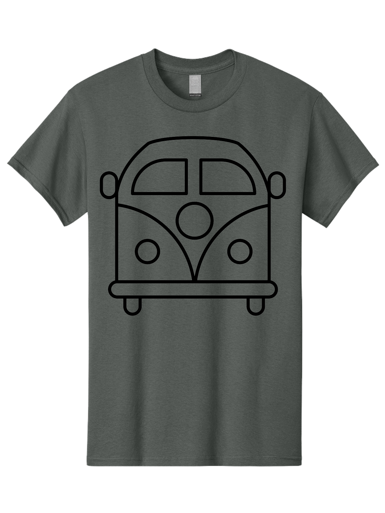 Vw-Van Men'S Graphic Tee, 100% Cotton, Comfortable Casual Summer Wear, Machine Washable, Volkswagen Bus, Retro Vehicle, Classic Car, Hippie Culture, Road Trip, Vintage Transportation, Minimalist Design, Simple Illustration - Aaa229 7