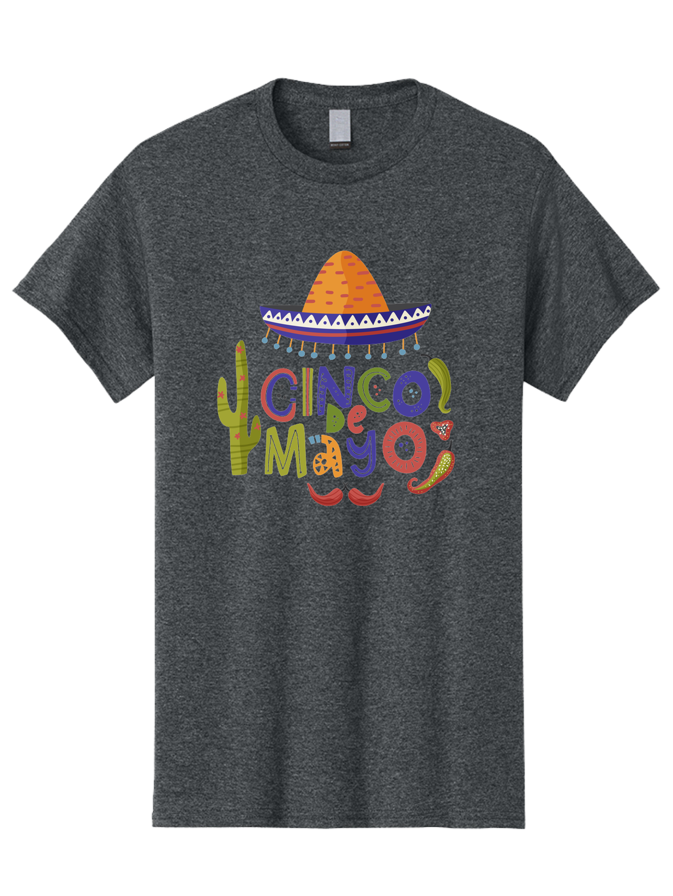 Cinco-De-Mayo-1 Men'S Graphic Tee, 100% Cotton, Comfortable Casual Summer Wear, Machine Washable, Cinco De Mayo, Sombrero, Chili Peppers, Cactus, Festive Design, Vibrant Colors, Mexican Heritage, Cultural Celebration, Fiesta Theme, - Aaa233 19