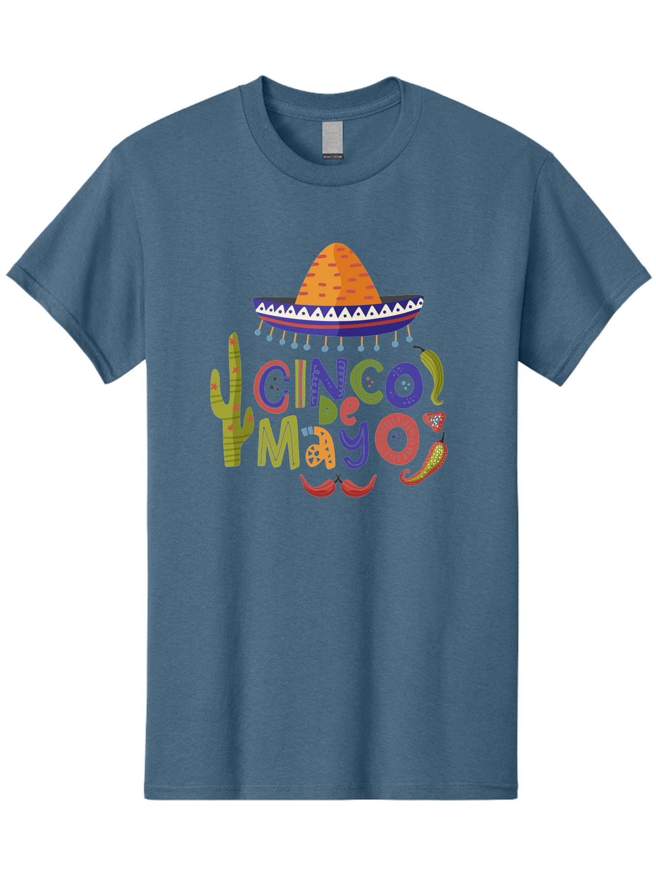 Cinco-De-Mayo-1 Men'S Graphic Tee, 100% Cotton, Comfortable Casual Summer Wear, Machine Washable, Cinco De Mayo, Sombrero, Chili Peppers, Cactus, Festive Design, Vibrant Colors, Mexican Heritage, Cultural Celebration, Fiesta Theme, - Aaa233 17