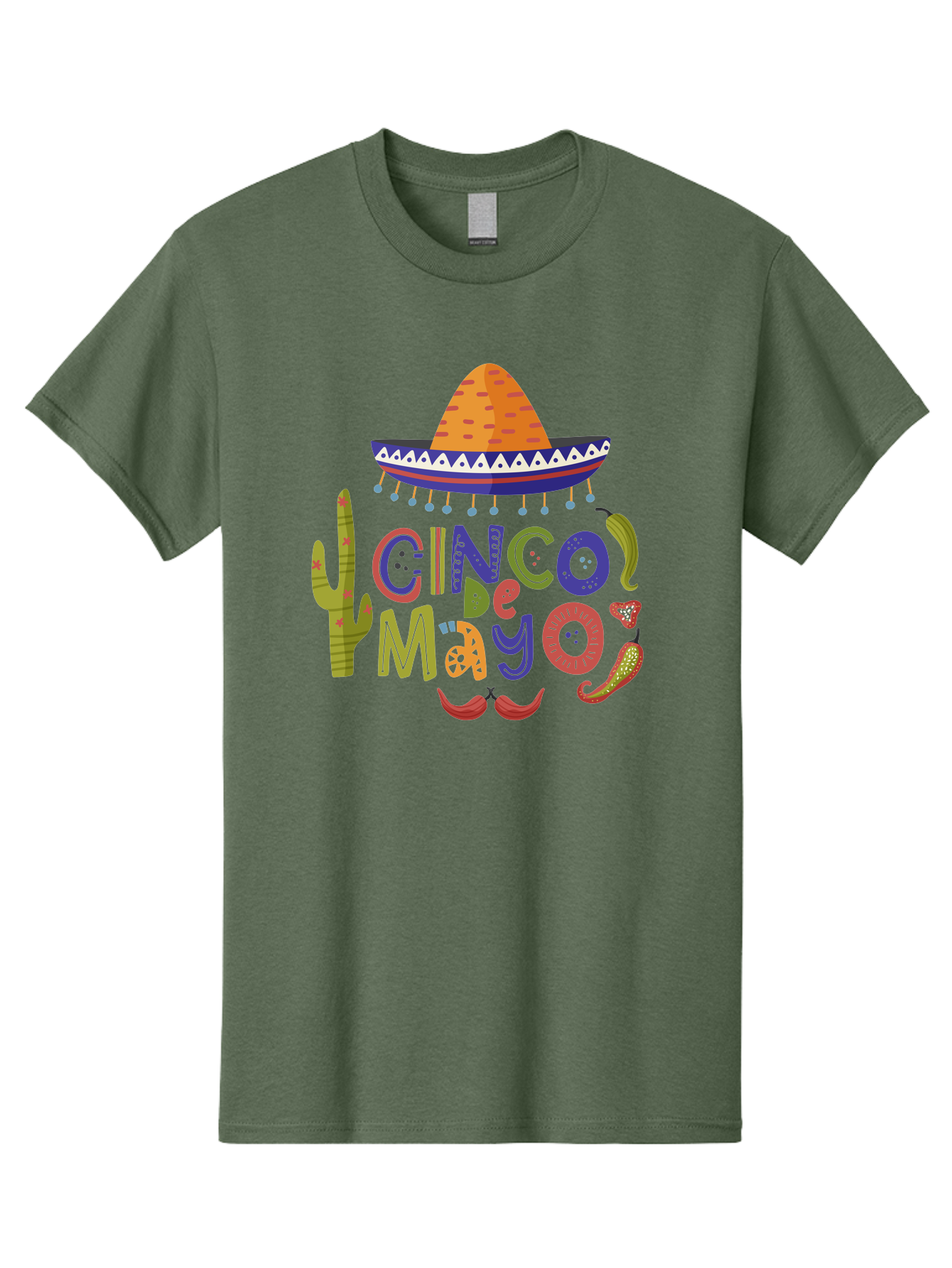 Cinco-De-Mayo-1 Men'S Graphic Tee, 100% Cotton, Comfortable Casual Summer Wear, Machine Washable, Cinco De Mayo, Sombrero, Chili Peppers, Cactus, Festive Design, Vibrant Colors, Mexican Heritage, Cultural Celebration, Fiesta Theme, - Aaa233 9