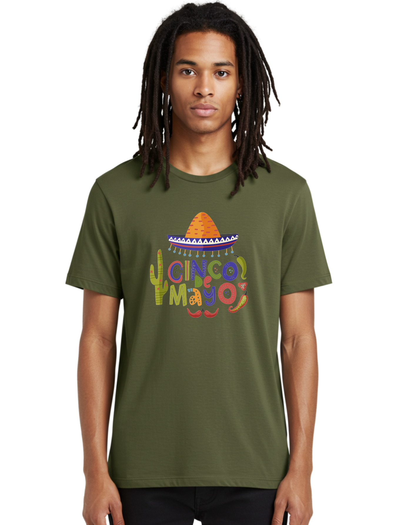 Cinco-De-Mayo-1 Men'S Graphic Tee, 100% Cotton, Comfortable Casual Summer Wear, Machine Washable, Cinco De Mayo, Sombrero, Chili Peppers, Cactus, Festive Design, Vibrant Colors, Mexican Heritage, Cultural Celebration, Fiesta Theme, - Aaa233 10