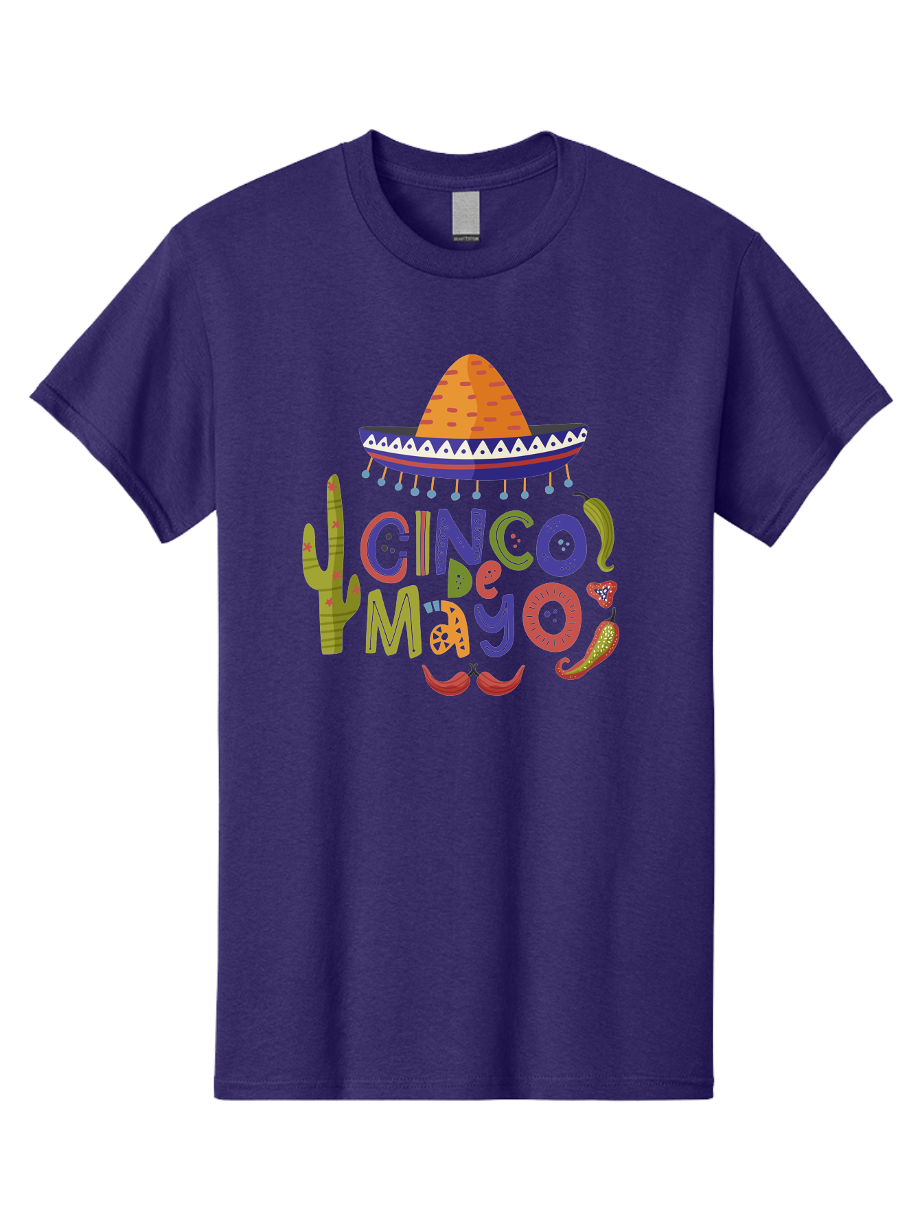 Cinco-De-Mayo-1 Men'S Graphic Tee, 100% Cotton, Comfortable Casual Summer Wear, Machine Washable, Cinco De Mayo, Sombrero, Chili Peppers, Cactus, Festive Design, Vibrant Colors, Mexican Heritage, Cultural Celebration, Fiesta Theme, - Aaa233 5