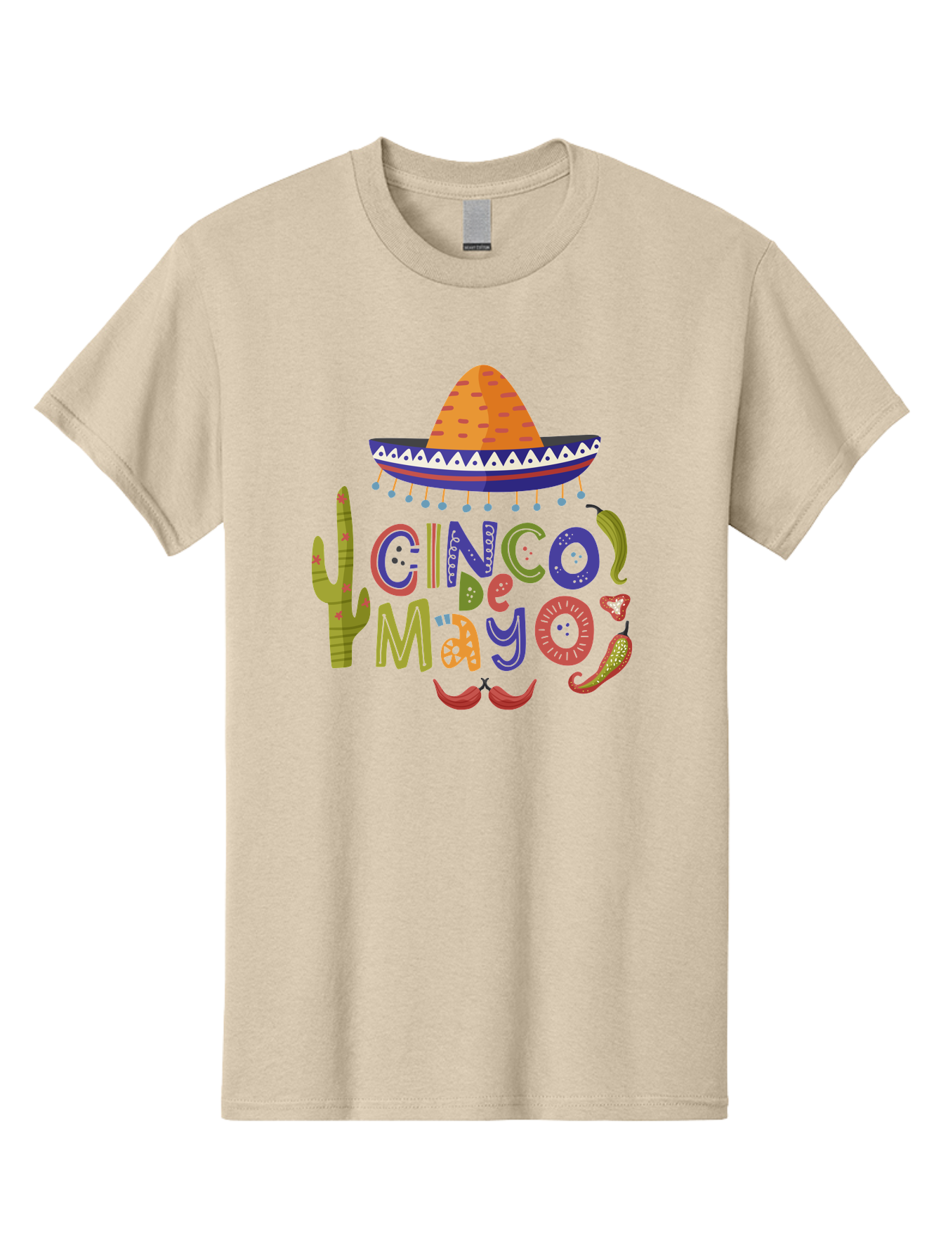 Cinco-De-Mayo-1 Men'S Graphic Tee, 100% Cotton, Comfortable Casual Summer Wear, Machine Washable, Cinco De Mayo, Sombrero, Chili Peppers, Cactus, Festive Design, Vibrant Colors, Mexican Heritage, Cultural Celebration, Fiesta Theme, - Aaa233 23