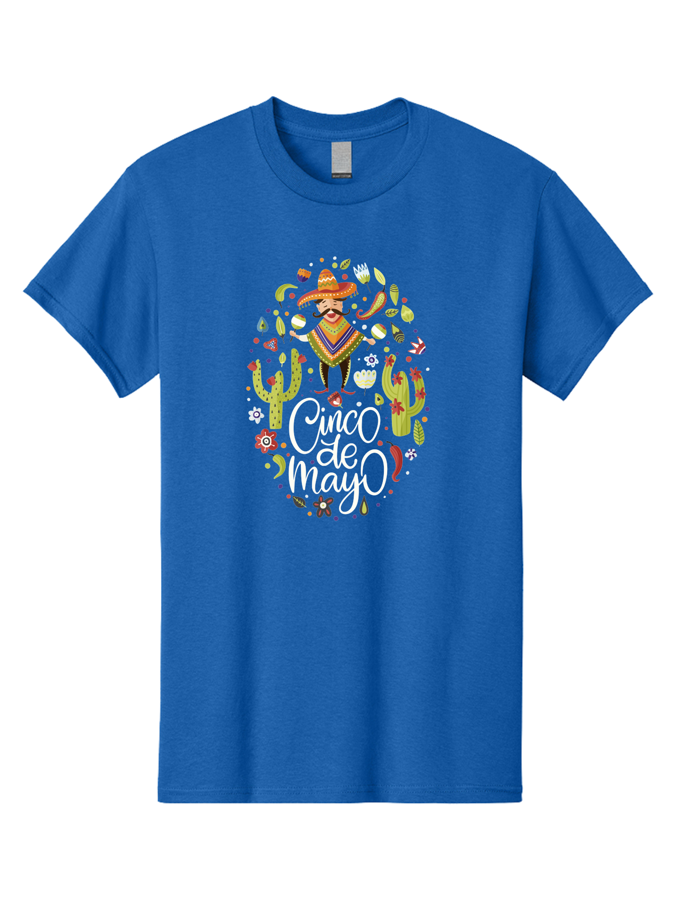 Cinco-De-Mayo-3 Men'S Graphic Tee, 100% Cotton, Comfortable Casual Summer Wear, Machine Washable, Mexican Fiesta, Cultural Celebration, Vibrant Colors, Mariachi Man, Cacti, Flowers, Festive Decorations, Traditional Attire, Party Atmosphere, - Aaa235 27