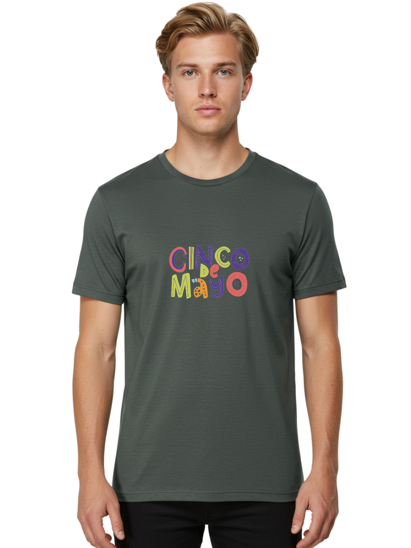 Cinco-De-Mayo-4 Men'S Graphic Tee, 100% Cotton, Comfortable Casual Summer Wear, Machine Washable, Cinco De Mayo Celebration, Mexican Holiday, Festive Typography, Vibrant Colors, Party Decorations, Cultural Heritage, Traditional Mexican, - Aaa236 8