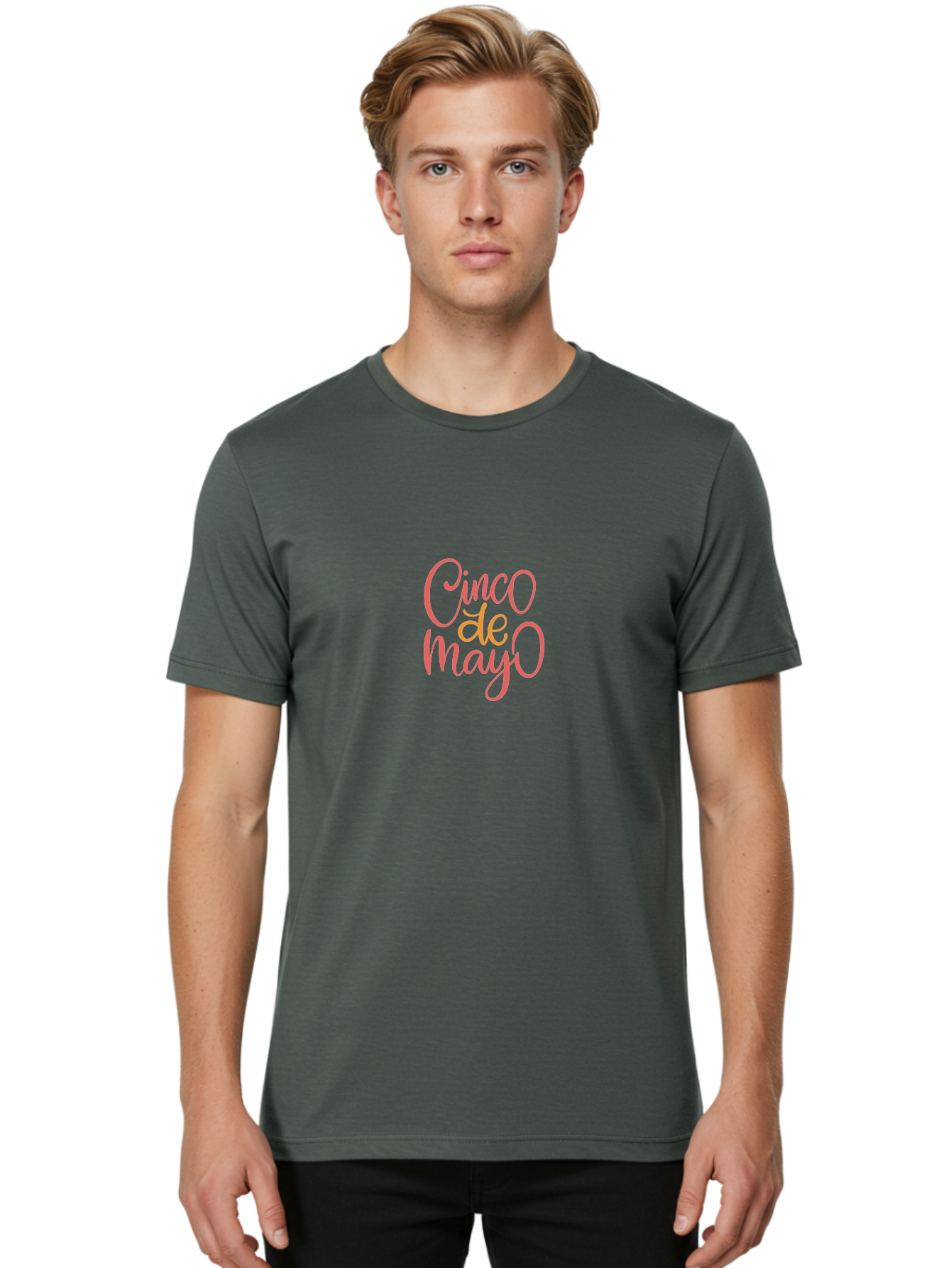 Cinco-De-Mayo-5 Men'S Graphic Tee, 100% Cotton, Comfortable Casual Summer Wear, Machine Washable, Cinco De Mayo, Festive Celebration, Mexican Holiday, Vibrant Pink Text, Cultural Heritage, Party Invitation, Holiday Greeting - Aaa237 30