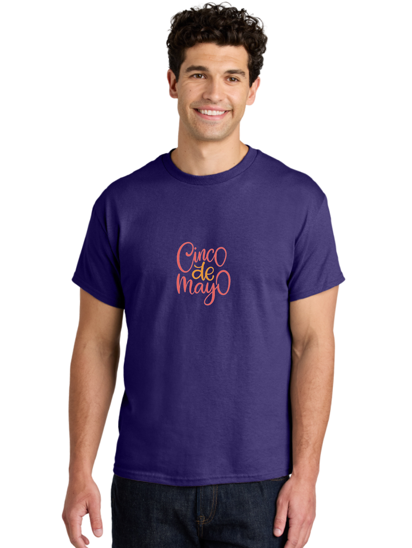Cinco-De-Mayo-5 Men'S Graphic Tee, 100% Cotton, Comfortable Casual Summer Wear, Machine Washable, Cinco De Mayo, Festive Celebration, Mexican Holiday, Vibrant Pink Text, Cultural Heritage, Party Invitation, Holiday Greeting - Aaa237 4