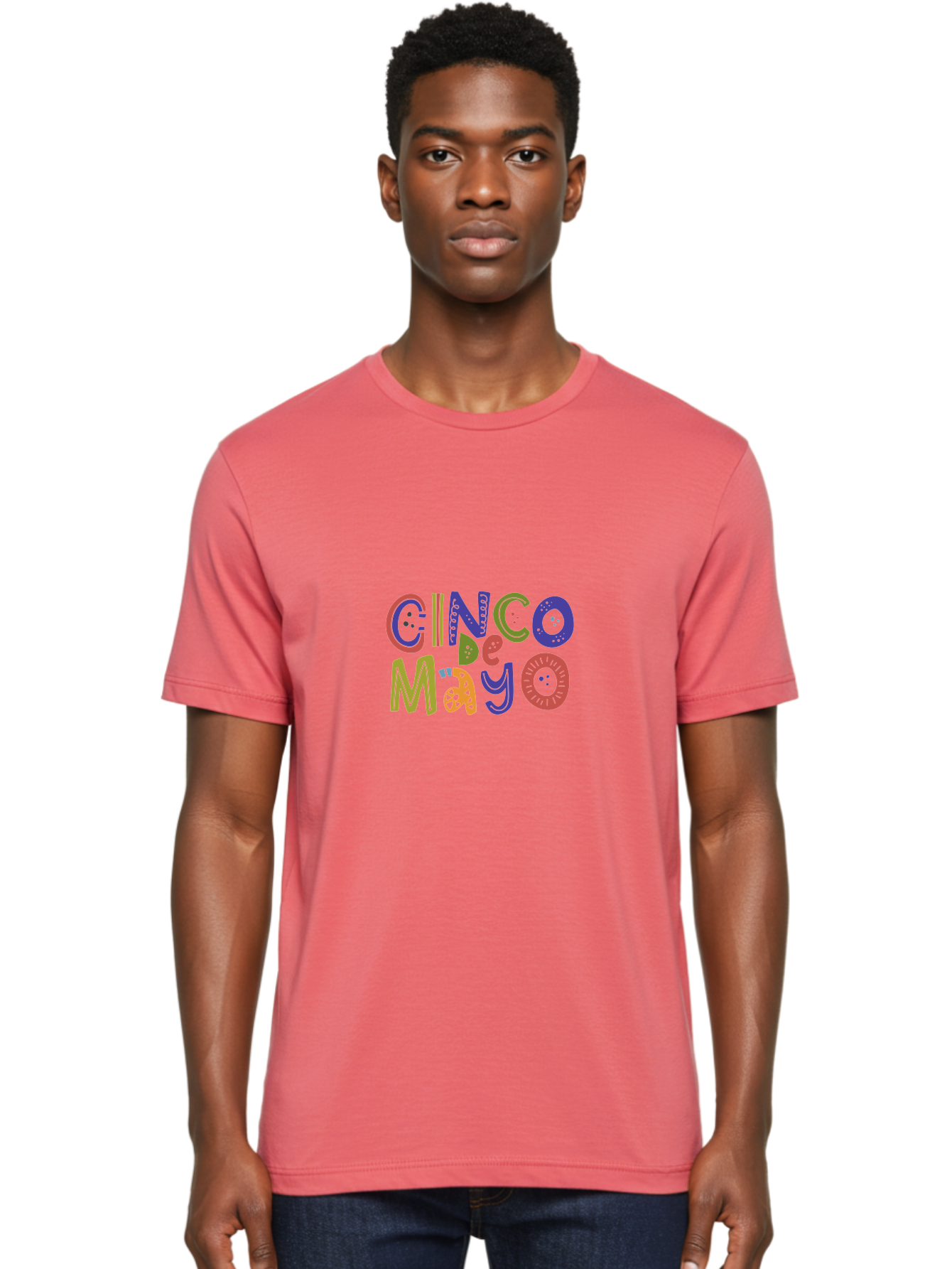 Cinco-De-Mayo-6 Men'S Graphic Tee, 100% Cotton, Comfortable Casual Summer Wear, Machine Washable, Cinco De Mayo, Colorful Text, Festive Typography, Mexican Holiday, Party Decorations, Vibrant Colors, Celebration - Aaa238 24