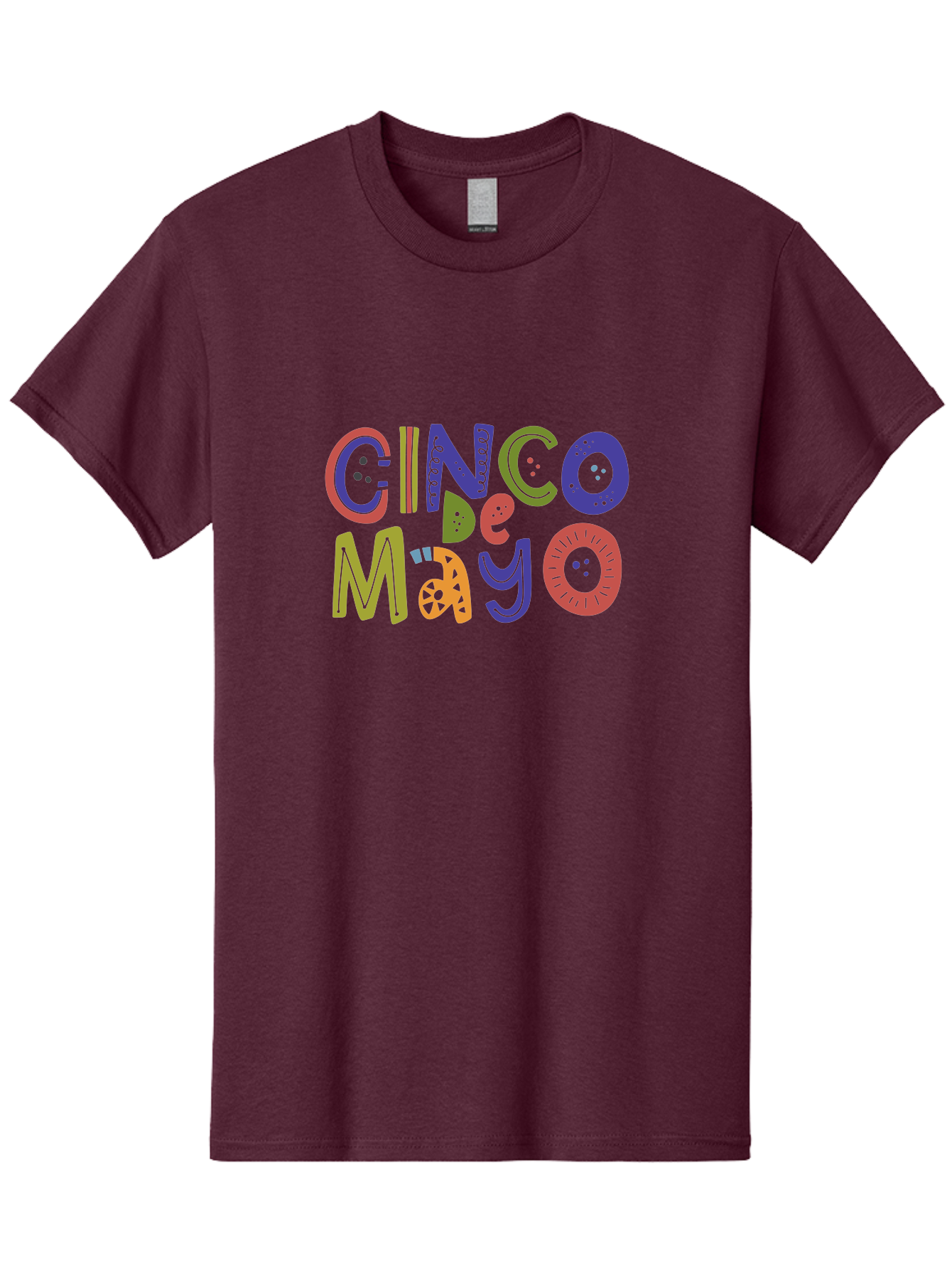 Cinco-De-Mayo-6 Men'S Graphic Tee, 100% Cotton, Comfortable Casual Summer Wear, Machine Washable, Cinco De Mayo, Colorful Text, Festive Typography, Mexican Holiday, Party Decorations, Vibrant Colors, Celebration - Aaa238 3