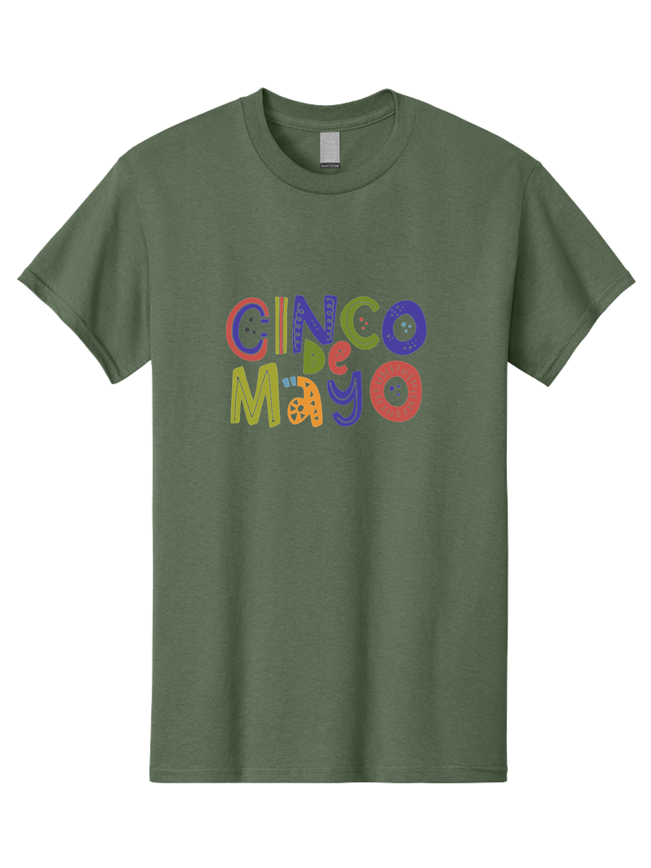Cinco-De-Mayo-6 Men'S Graphic Tee, 100% Cotton, Comfortable Casual Summer Wear, Machine Washable, Cinco De Mayo, Colorful Text, Festive Typography, Mexican Holiday, Party Decorations, Vibrant Colors, Celebration - Aaa238 25