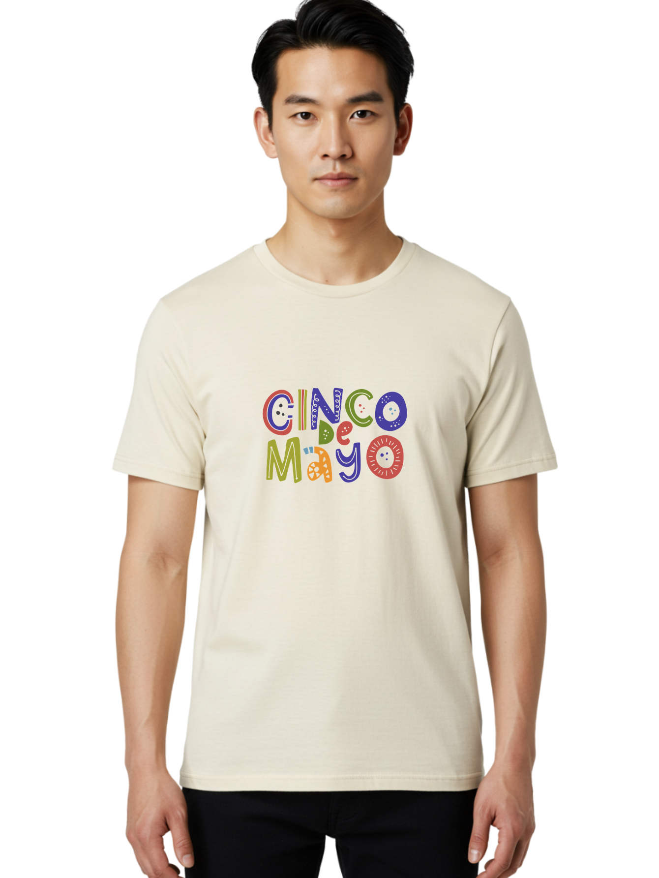 Cinco-De-Mayo-6 Men'S Graphic Tee, 100% Cotton, Comfortable Casual Summer Wear, Machine Washable, Cinco De Mayo, Colorful Text, Festive Typography, Mexican Holiday, Party Decorations, Vibrant Colors, Celebration - Aaa238 12
