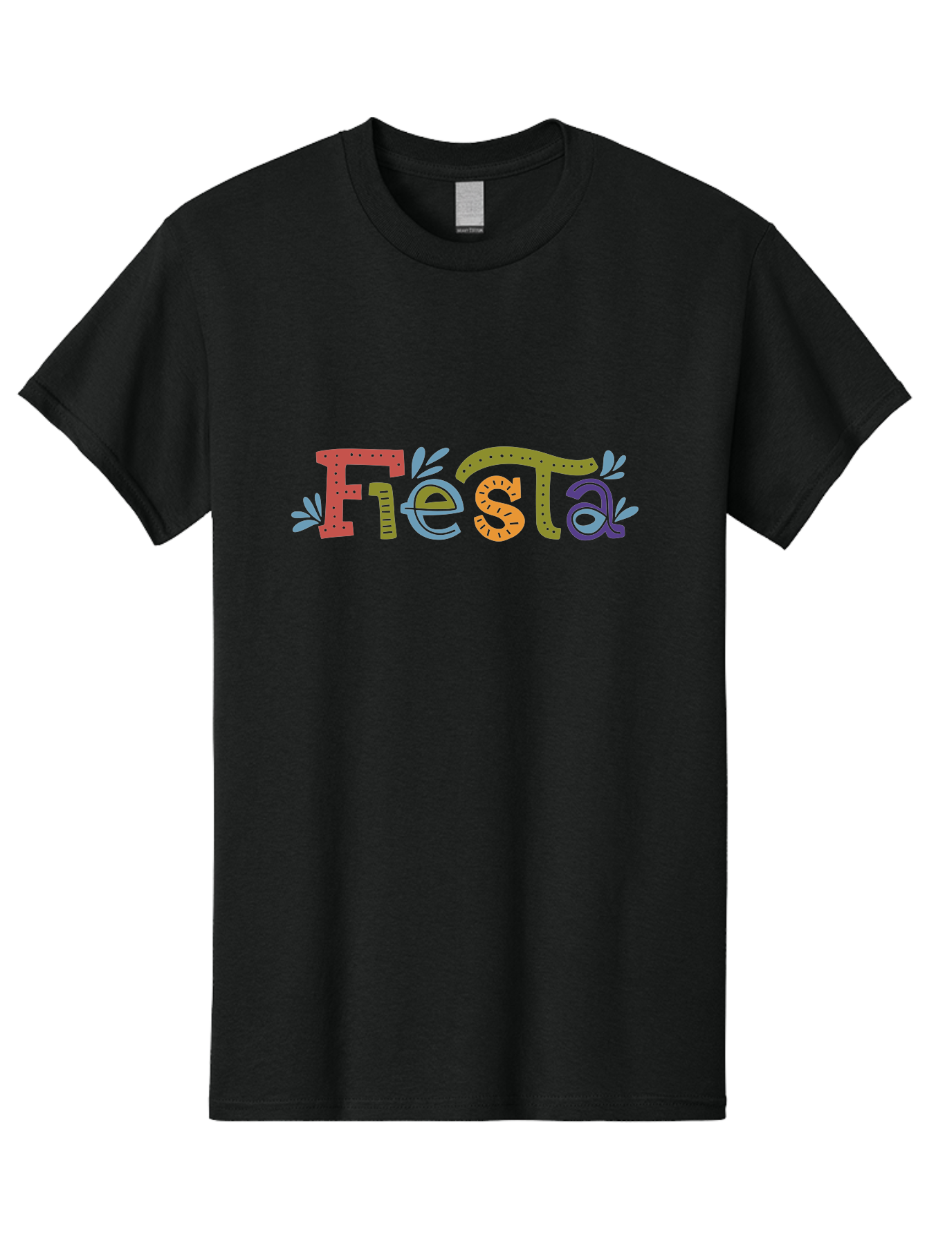 Fiesta-2 Men'S Graphic Tee, 100% Cotton, Comfortable Casual Summer Wear, Machine Washable, Fiesta, Colorful Text, Party Theme, Festive Atmosphere, Vibrant Colors, Celebratory Mood, Lively Graphics - Aaa244 9