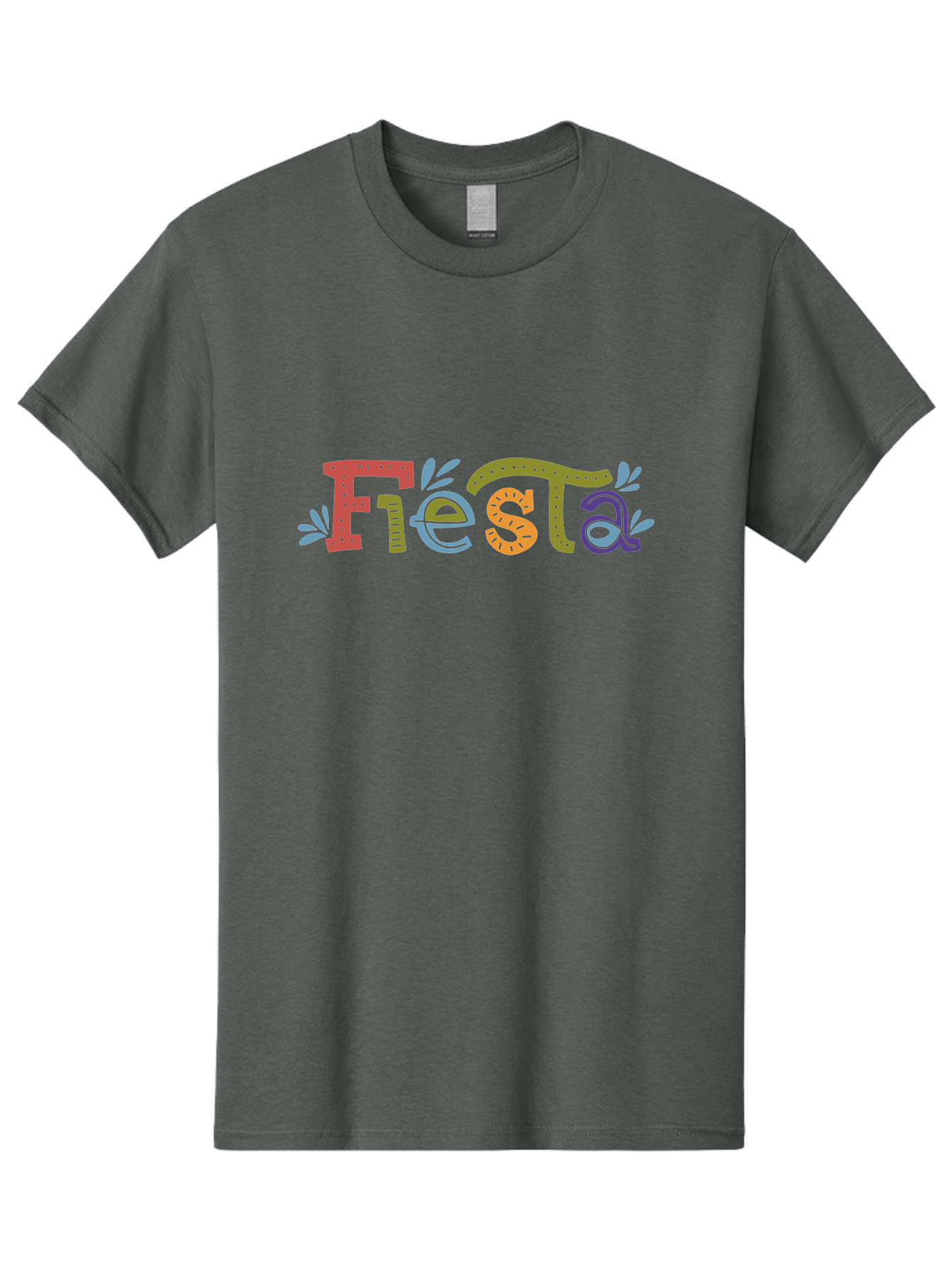 Fiesta-2 Men'S Graphic Tee, 100% Cotton, Comfortable Casual Summer Wear, Machine Washable, Fiesta, Colorful Text, Party Theme, Festive Atmosphere, Vibrant Colors, Celebratory Mood, Lively Graphics - Aaa244 7