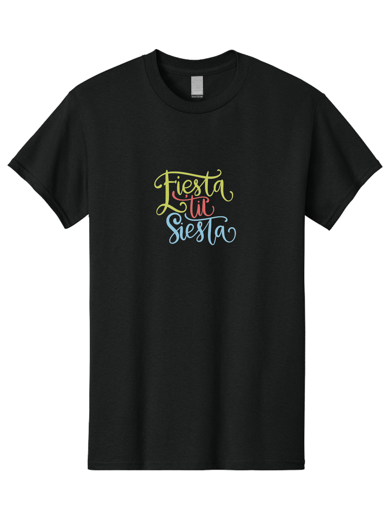 Fiesta-Til-Siesta Men'S Graphic Tee, 100% Cotton, Comfortable Casual Summer Wear, Machine Washable, Party Invitation, Festive Vibes, Celebration Graphics, Colorful Typography, Party Time, Fiesta Theme, Siesta Fun, Vibrant Colors, - Aaa246 5