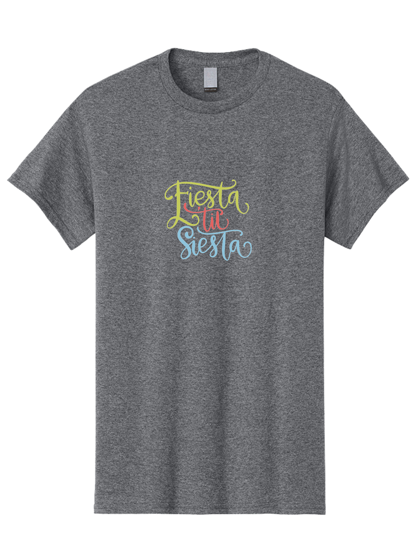 Fiesta-Til-Siesta Men'S Graphic Tee, 100% Cotton, Comfortable Casual Summer Wear, Machine Washable, Party Invitation, Festive Vibes, Celebration Graphics, Colorful Typography, Party Time, Fiesta Theme, Siesta Fun, Vibrant Colors, - Aaa246 23