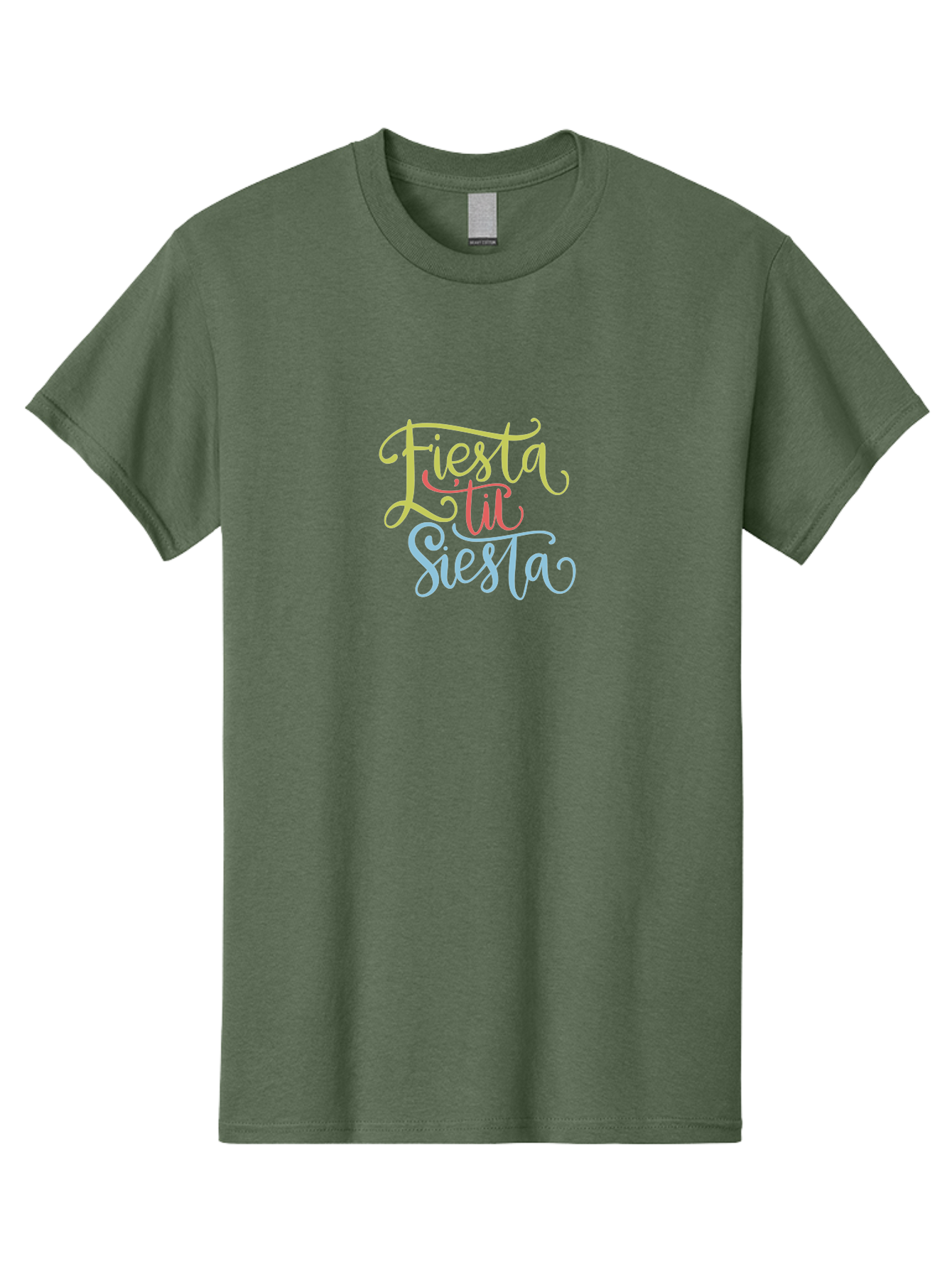 Fiesta-Til-Siesta Men'S Graphic Tee, 100% Cotton, Comfortable Casual Summer Wear, Machine Washable, Party Invitation, Festive Vibes, Celebration Graphics, Colorful Typography, Party Time, Fiesta Theme, Siesta Fun, Vibrant Colors, - Aaa246 11