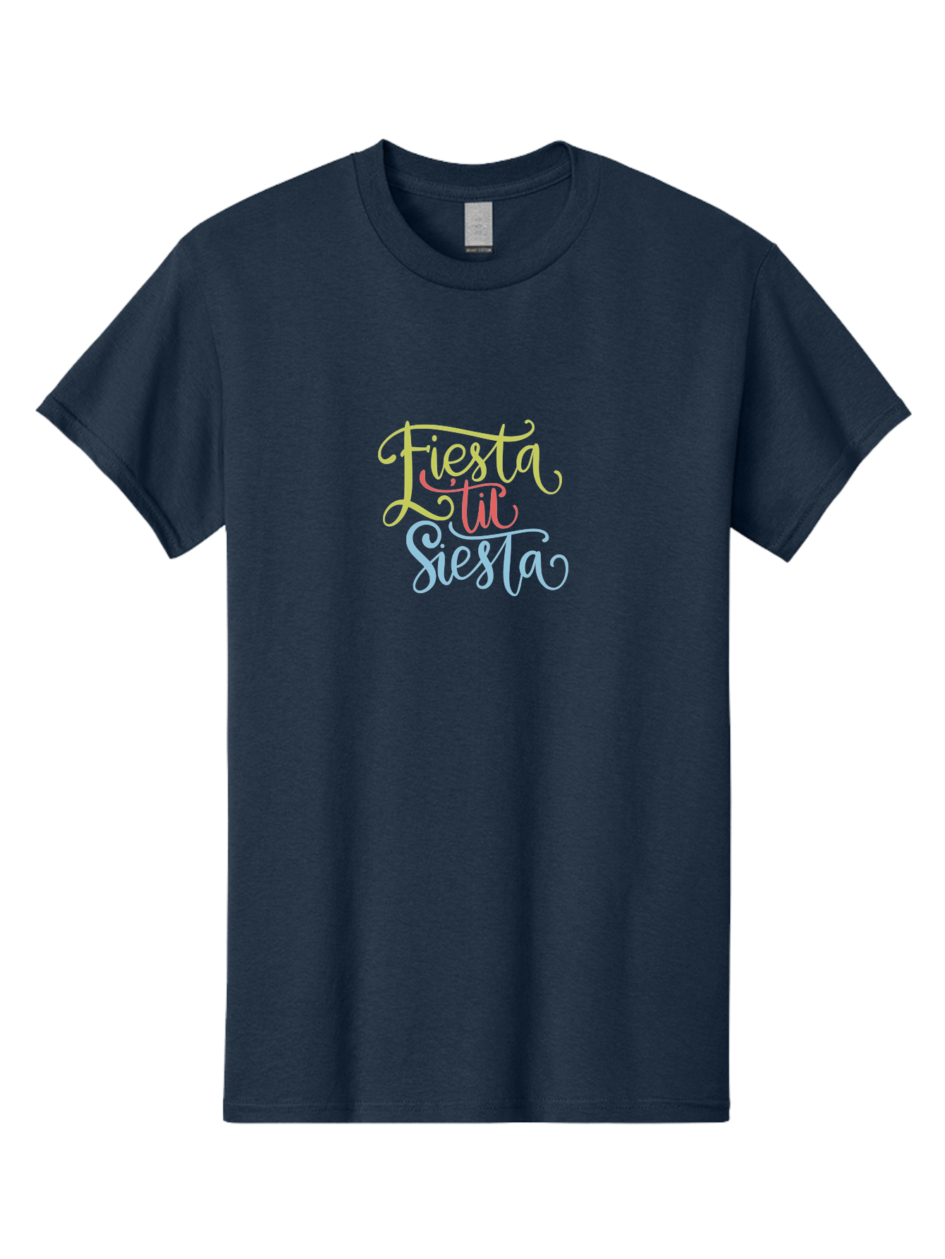 Fiesta-Til-Siesta Men'S Graphic Tee, 100% Cotton, Comfortable Casual Summer Wear, Machine Washable, Party Invitation, Festive Vibes, Celebration Graphics, Colorful Typography, Party Time, Fiesta Theme, Siesta Fun, Vibrant Colors, - Aaa246 27