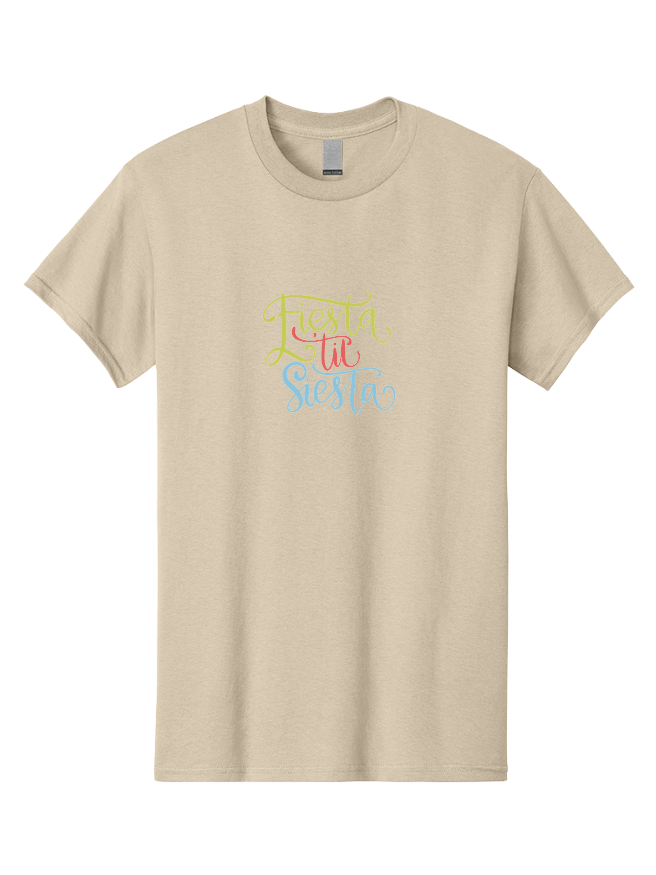 Fiesta-Til-Siesta Men'S Graphic Tee, 100% Cotton, Comfortable Casual Summer Wear, Machine Washable, Party Invitation, Festive Vibes, Celebration Graphics, Colorful Typography, Party Time, Fiesta Theme, Siesta Fun, Vibrant Colors, - Aaa246 25