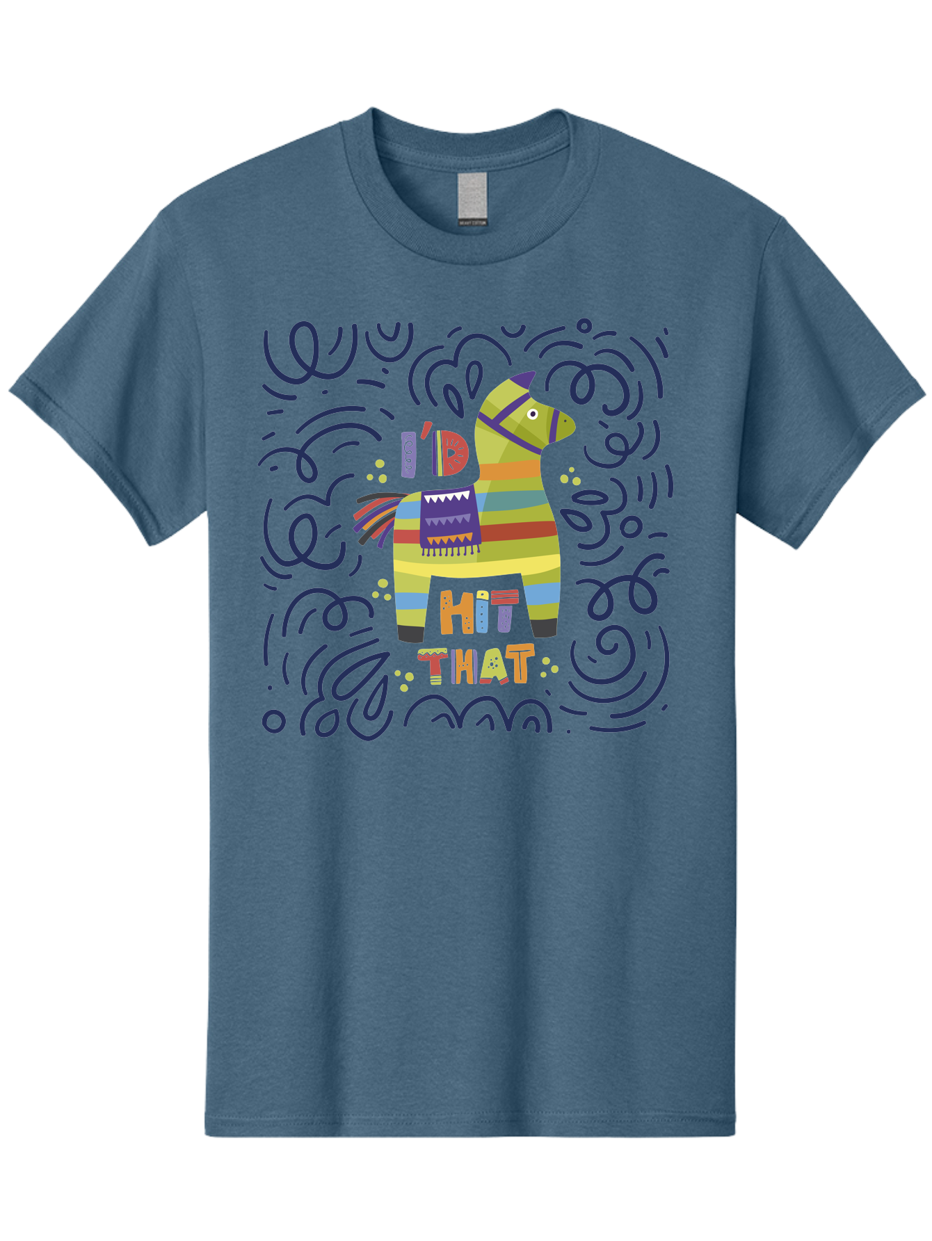 Hit-That-Pinata Men'S Graphic Tee, 100% Cotton, Comfortable Casual Summer Wear, Machine Washable, Colorful Piñata, Party Decoration, Festive Atmosphere, Vibrant Colors, Playful Design, Fiesta Theme, Celebration, Fun, Lively - Aaa251 29