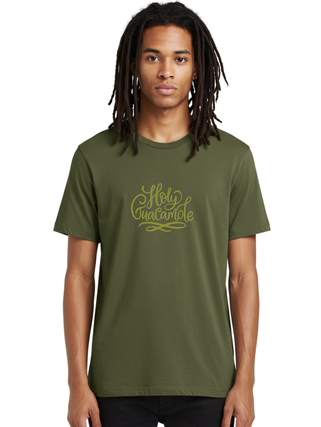 Holy-Guacamole-2 Men'S Graphic Tee, 100% Cotton, Comfortable Casual Summer Wear, Machine Washable, Holy Guacamole, Cursive Script, Decorative Text, Foodie Phrase, Culinary Quote, Trendy Typography, Mexican Cuisine, Dip Lover, Funny Phrase - Aaa253 24