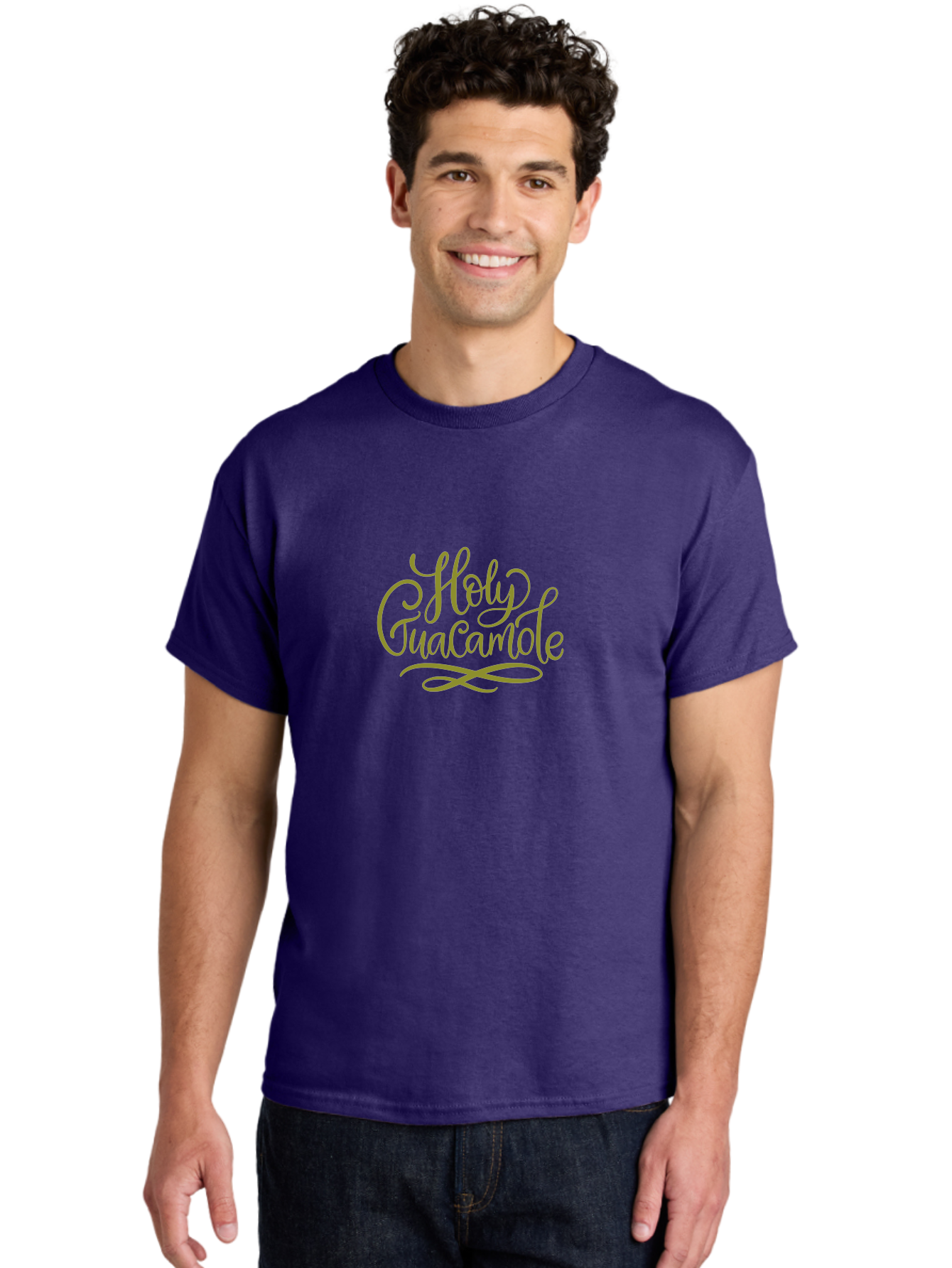 Holy-Guacamole-2 Men'S Graphic Tee, 100% Cotton, Comfortable Casual Summer Wear, Machine Washable, Holy Guacamole, Cursive Script, Decorative Text, Foodie Phrase, Culinary Quote, Trendy Typography, Mexican Cuisine, Dip Lover, Funny Phrase - Aaa253 14
