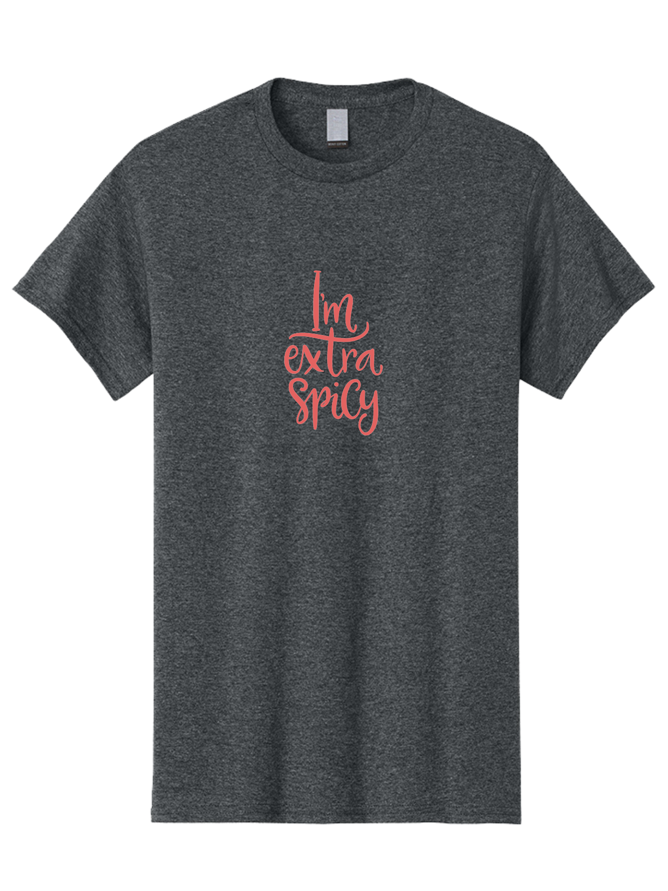 I-M-Extra-Spicy-2 Men'S Graphic Tee, 100% Cotton, Comfortable Casual Summer Wear, Machine Washable, Fun Phrase, Quirky Quote, Pink Text, Funny Saying, Sassy Statement, Bold Typography, Motivational Phrase, Attitude Adjustment - Aaa259 21